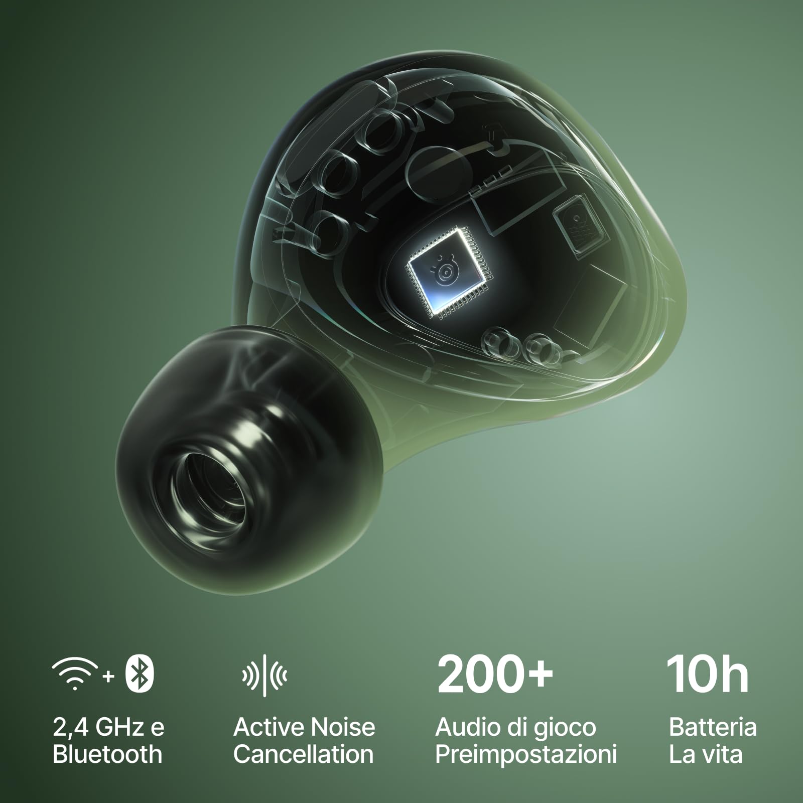 SteelSeries Arctis GameBuds Auricolari Xbox Matcha ANC