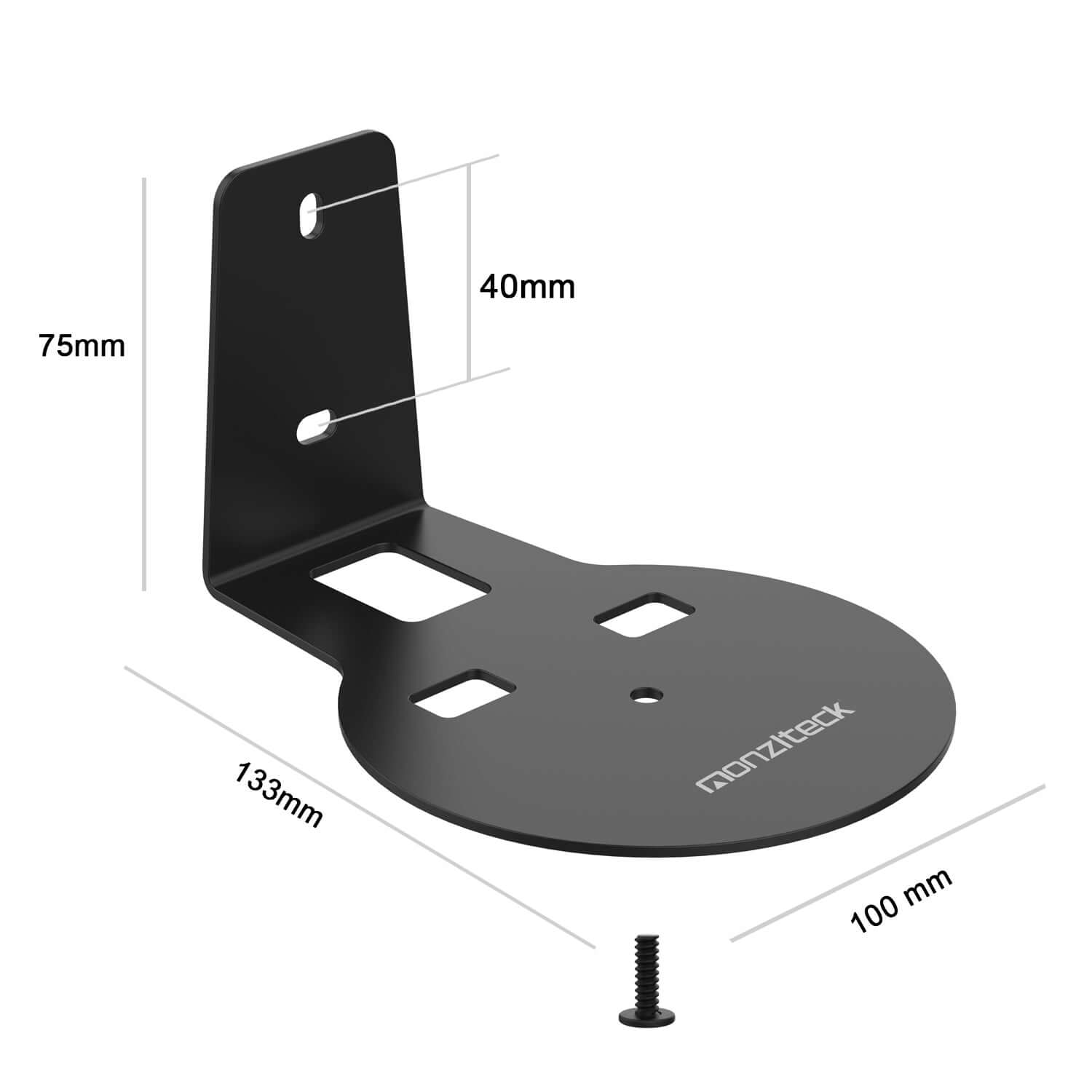 Monzlteck Sonos Mount supporto parete WSE100 Era 100 nero 2 pack