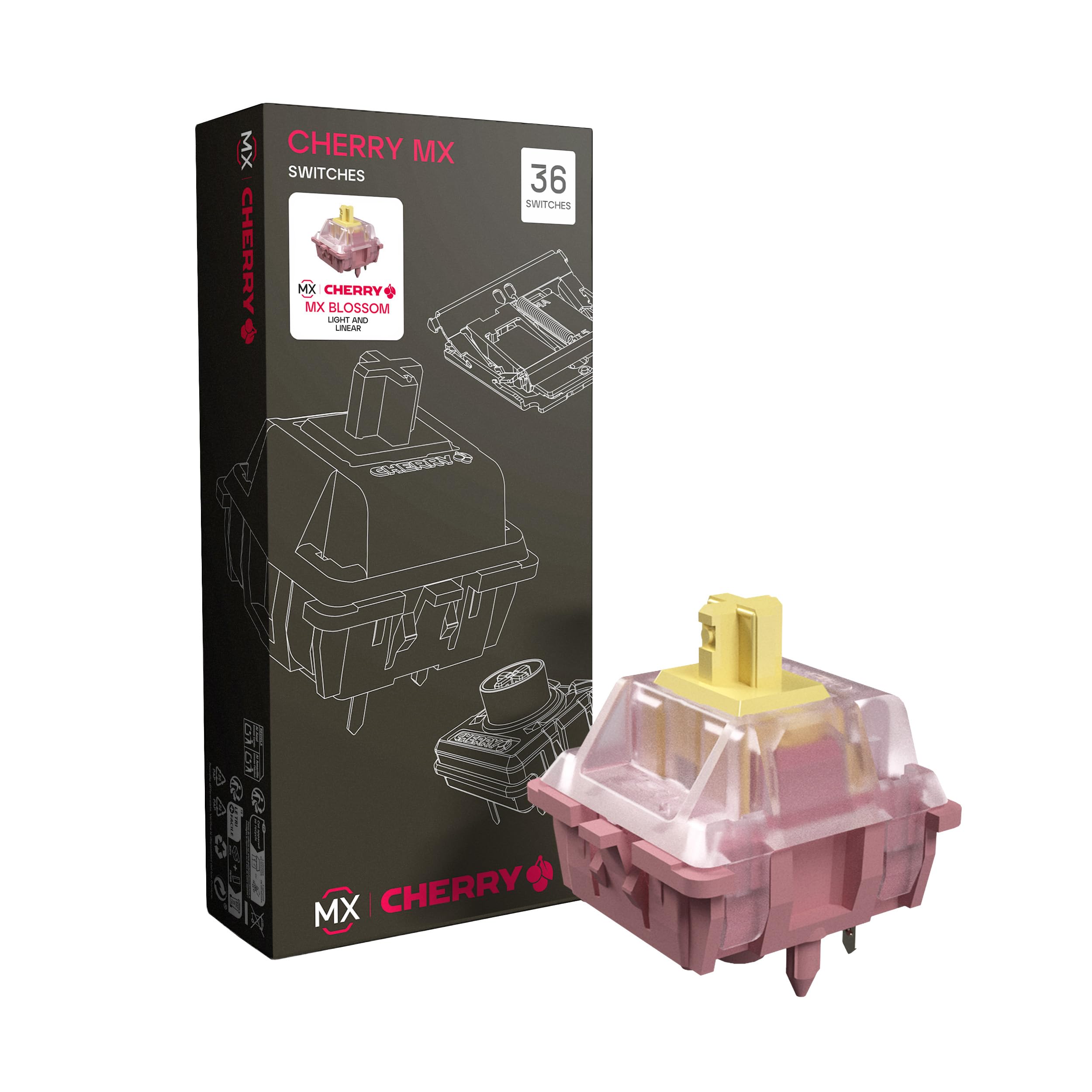 Xtrfy MX2A RGB Honey Switch Meccanici 36 Pezzi Tattili