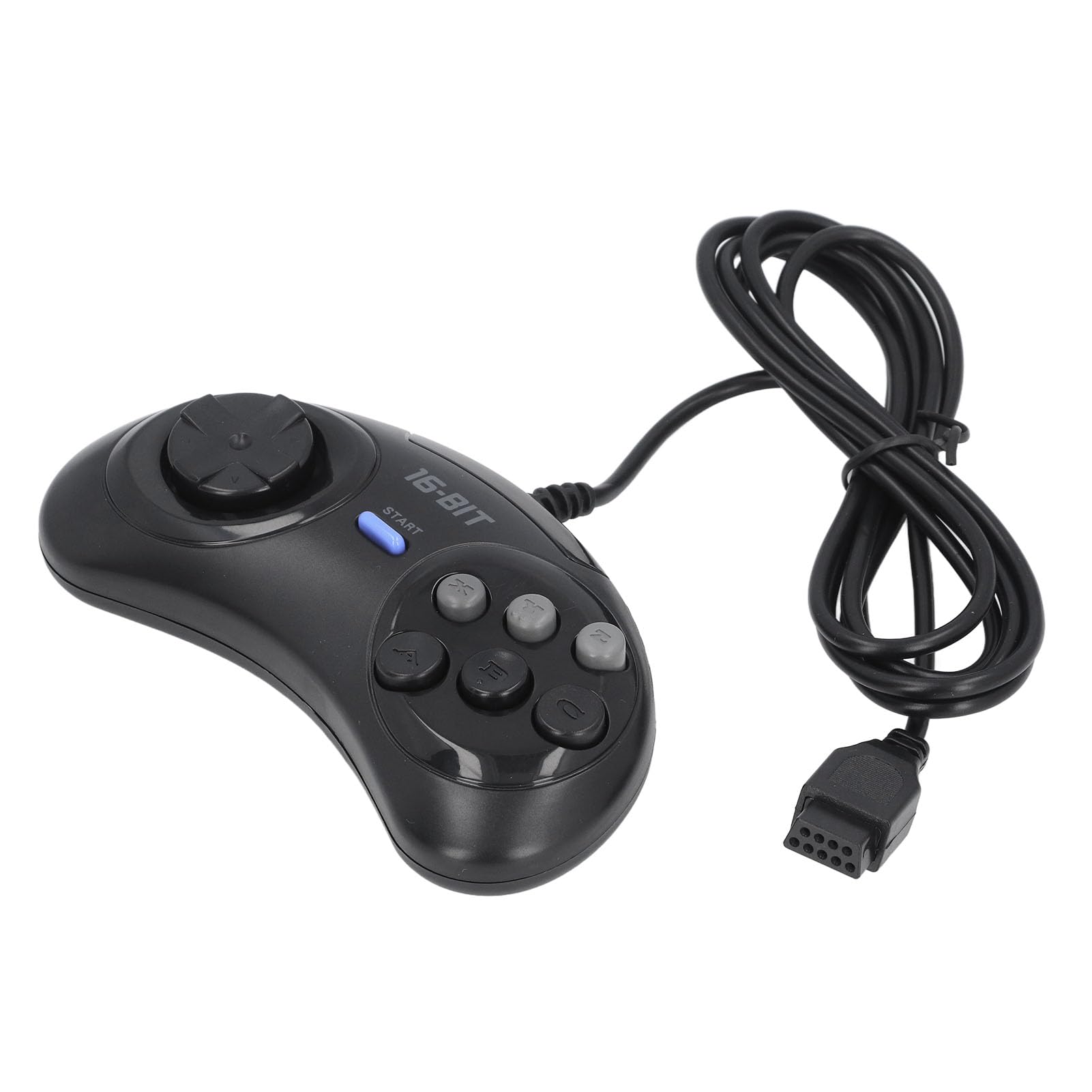 GOWENIC Controller Cablato 16 Bit Sega Genesis 9 Pin Nero
