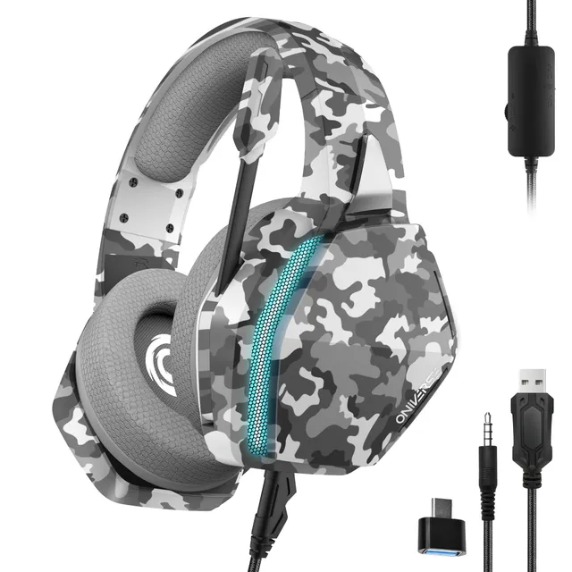 Oniverse Nebula Headset Gaming Grigio Urban Camo Jack 50mm