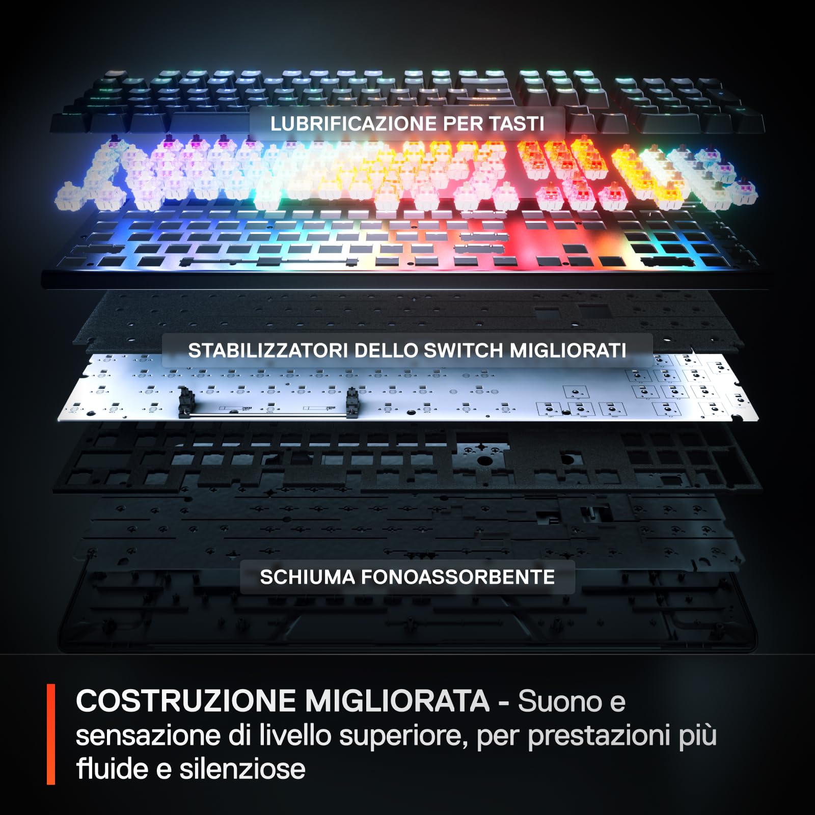SteelSeries Apex Pro Gen 3 tastiera US QWERTY OmniPoint RGB