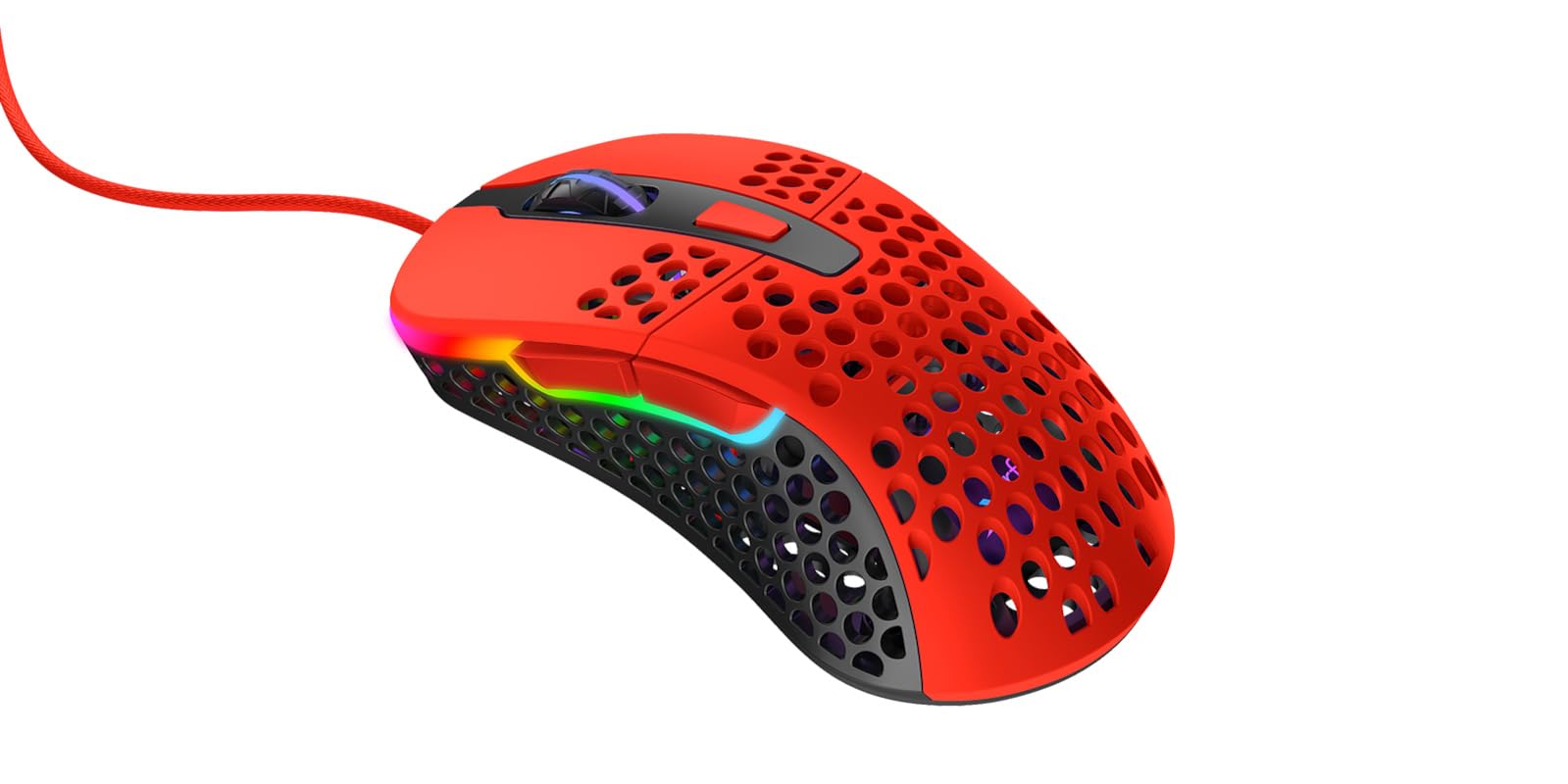 Xtrfy M4 RGB mouse gaming filo Kripparrian Red ultraleggero