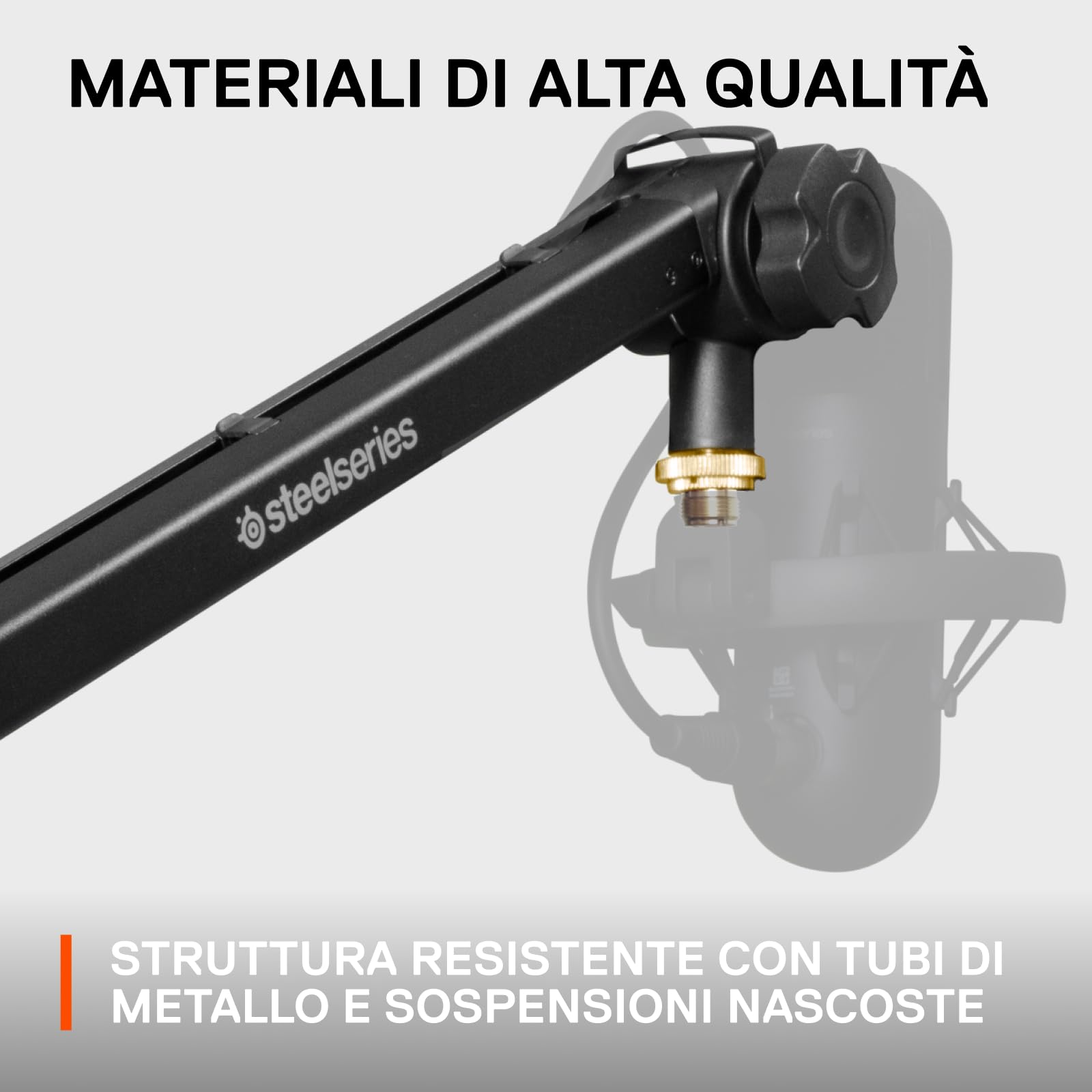 SteelSeries Alias braccio microfono pieghevole 360° morsetto