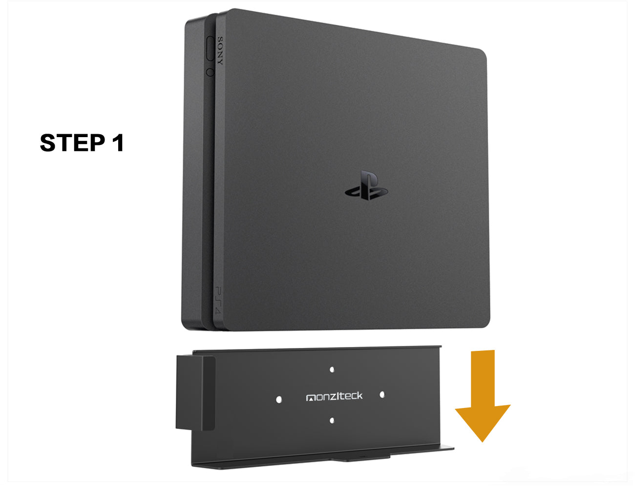 Monzlteck PS5/PS4 Mount supporto parete PS4 Slim metallo