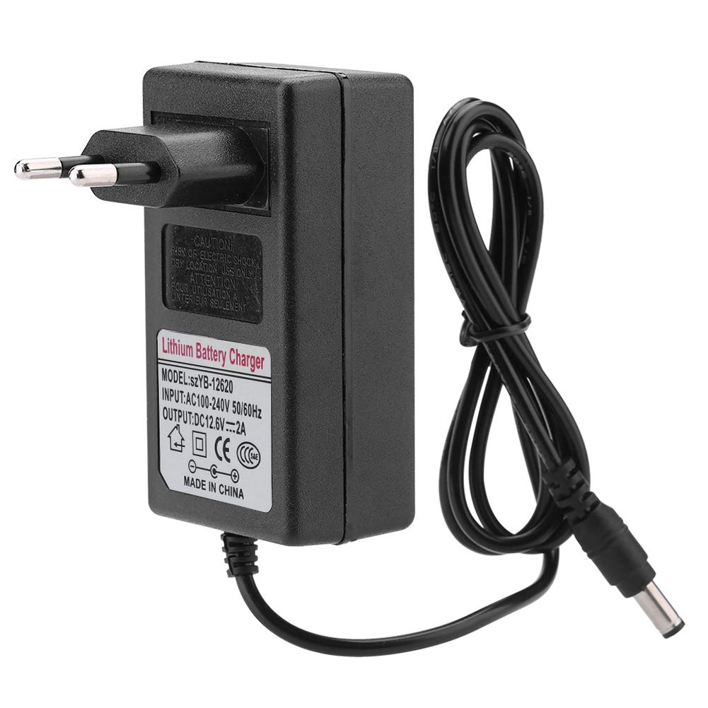 Gowenic caricabatterie litio 12,6V 2A LED alimentatore