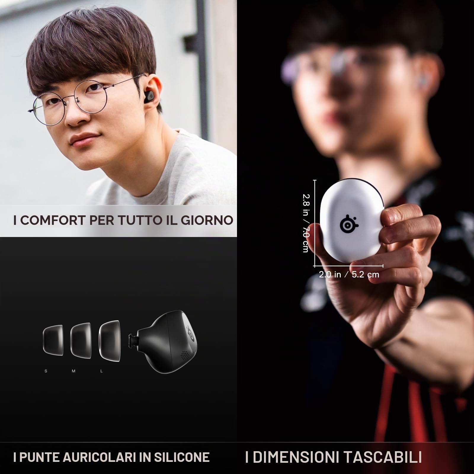 SteelSeries Arctis GameBuds Auricolari Gaming Neri per Xbox