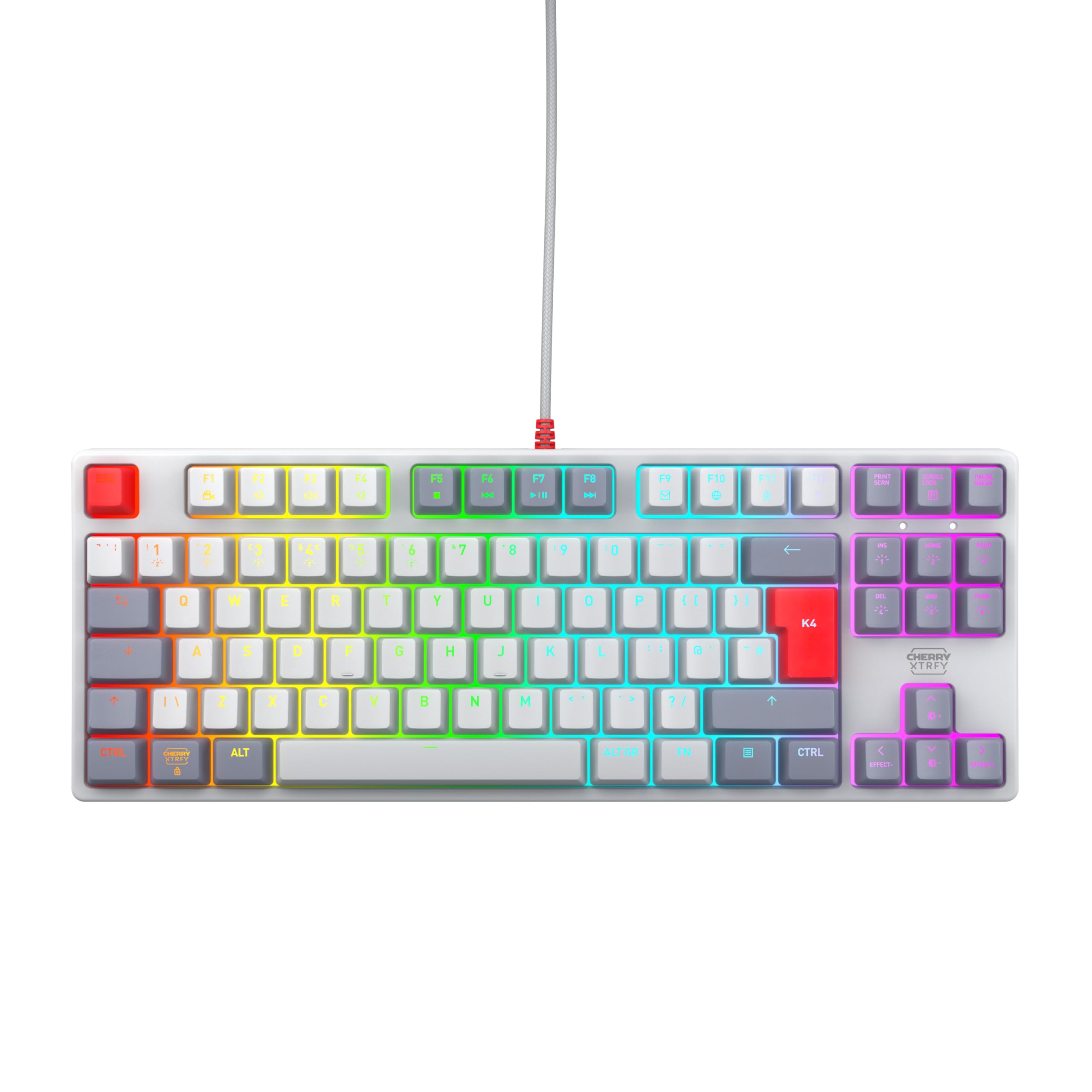 Cherry Xtrfy K4V2 TKL tastiera UK QWERTY Retro MX Red
