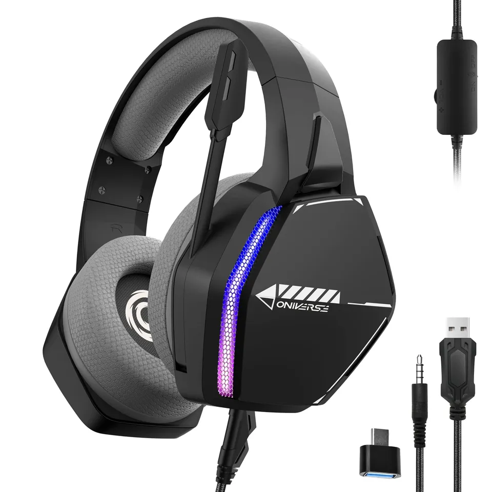 Oniverse Nebula Infinite Black cuffie gaming 50mm nere