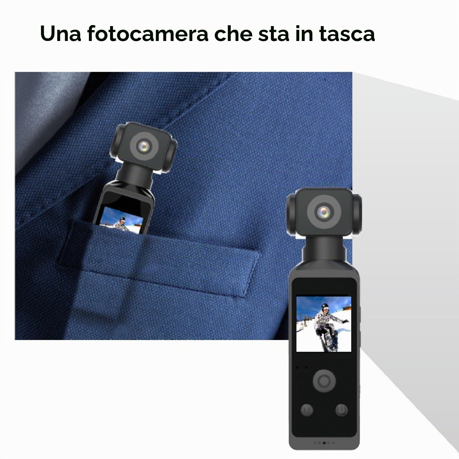 GOWENIC Action Cam 5K 30FPS Videocamera Sportiva 30m WiFi