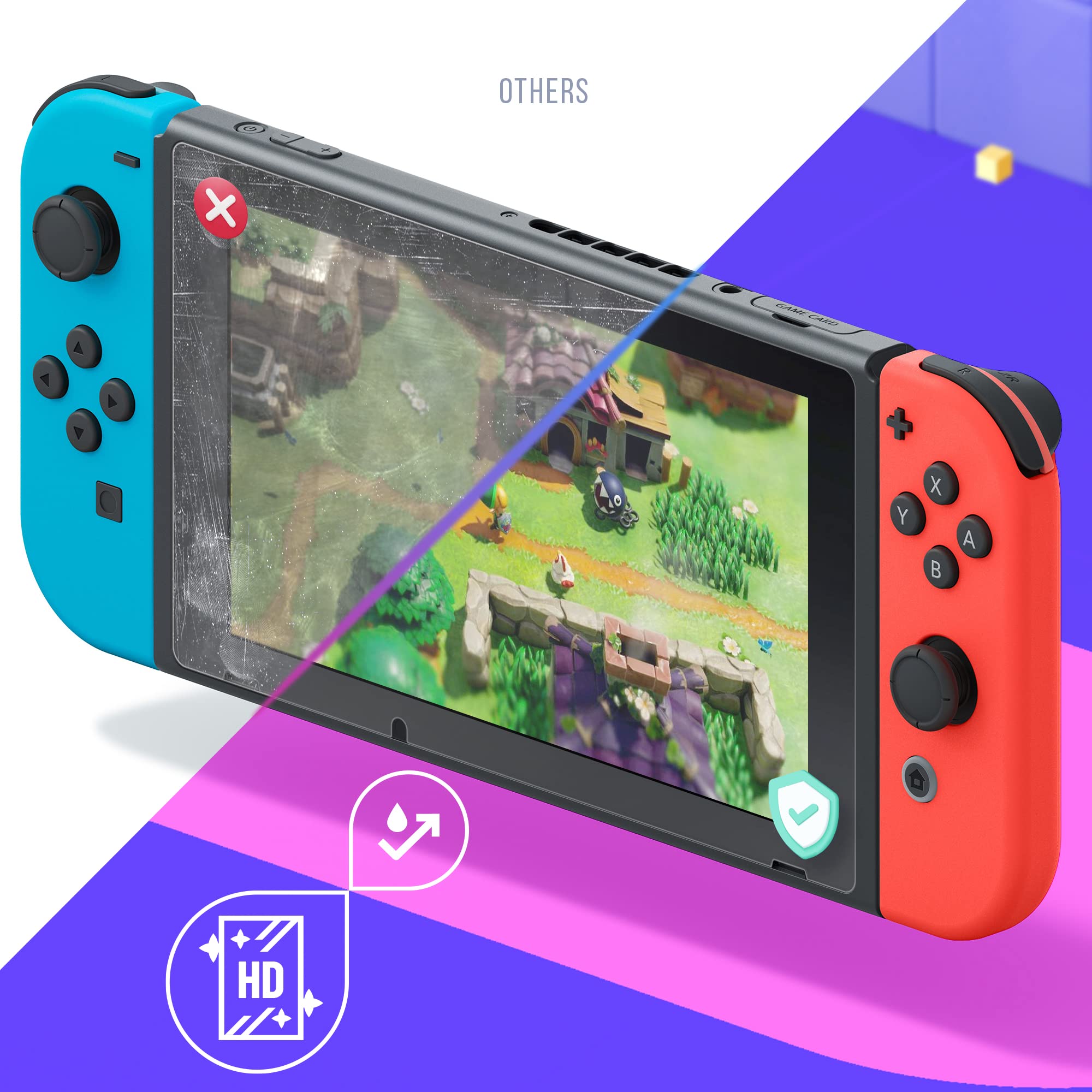 Oniverse Pellicola Vetro Temperato Nintendo Switch 9H