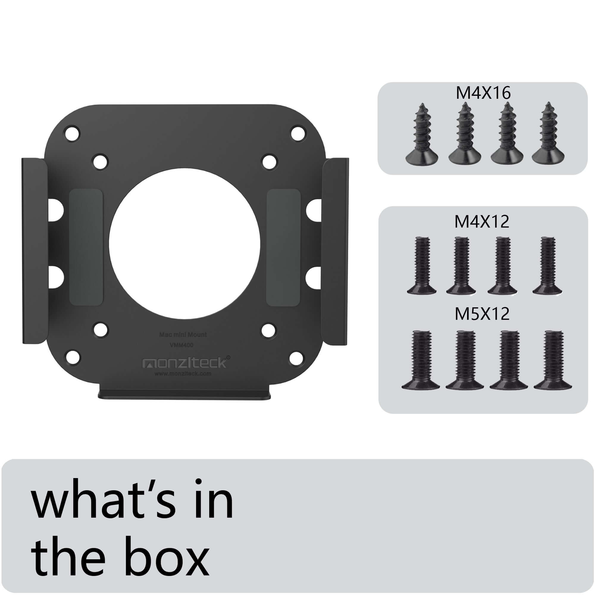 Monzlteck CPU Mount supporto Mac Mini M4 sotto scrivania