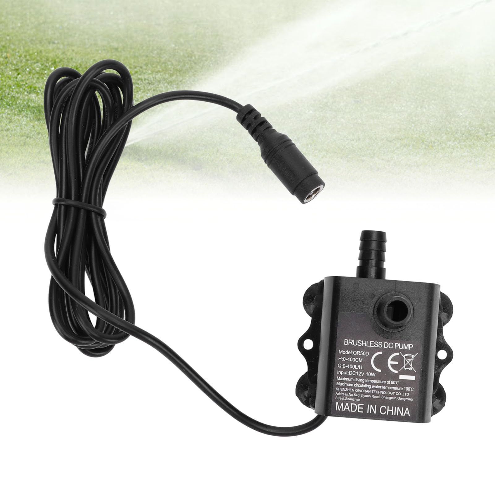GOWENIC Pompa Sommergibile 12V 10W 400 L/h IP68 con Ventose