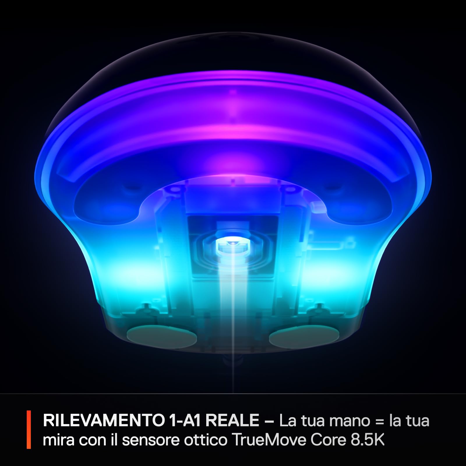 SteelSeries Rival 3 Gen 2 mouse cablato Nero 8500 DPI RGB