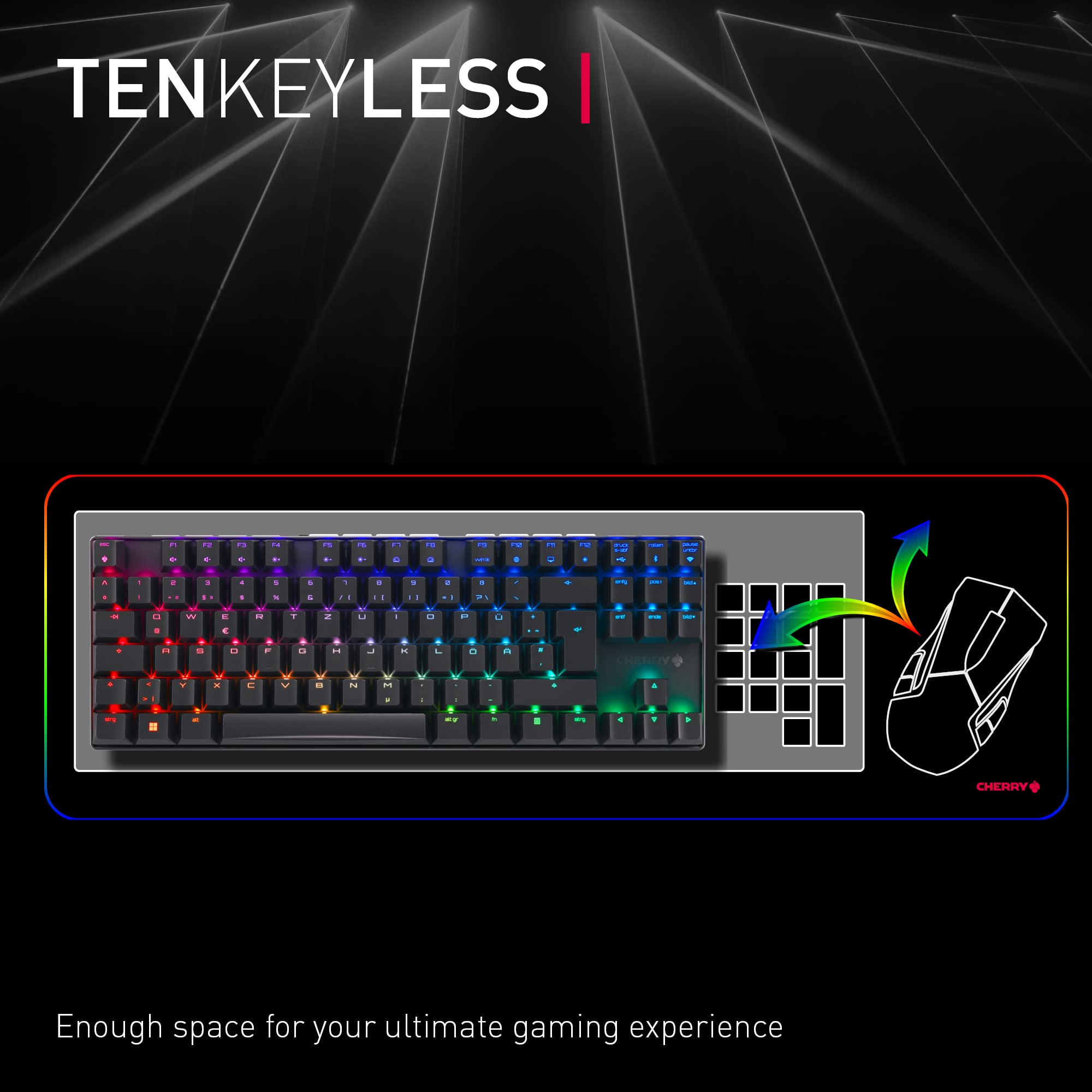 Xtrfy MX 8.2 TKL Tastiera Gaming Wireless Nero MX Red Valigia