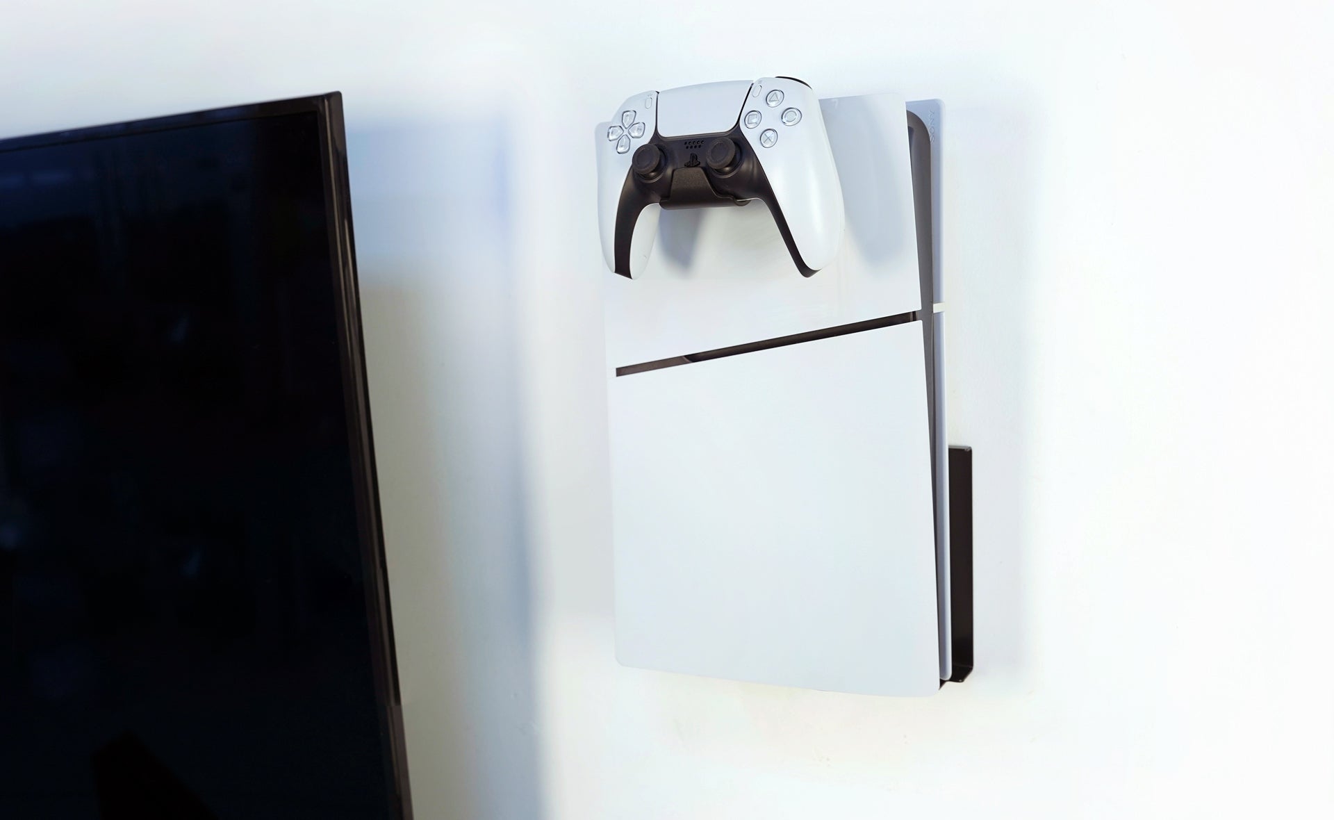 Monzlteck PS5/PS4 Mount supporto parete PS5 Slim nero
