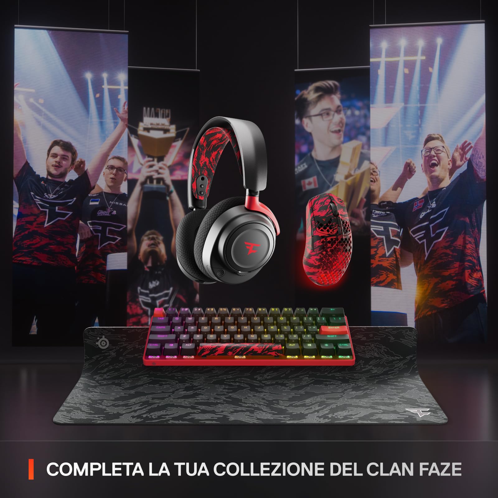 SteelSeries QcK XXL Tappetino gaming FaZe panno spesso