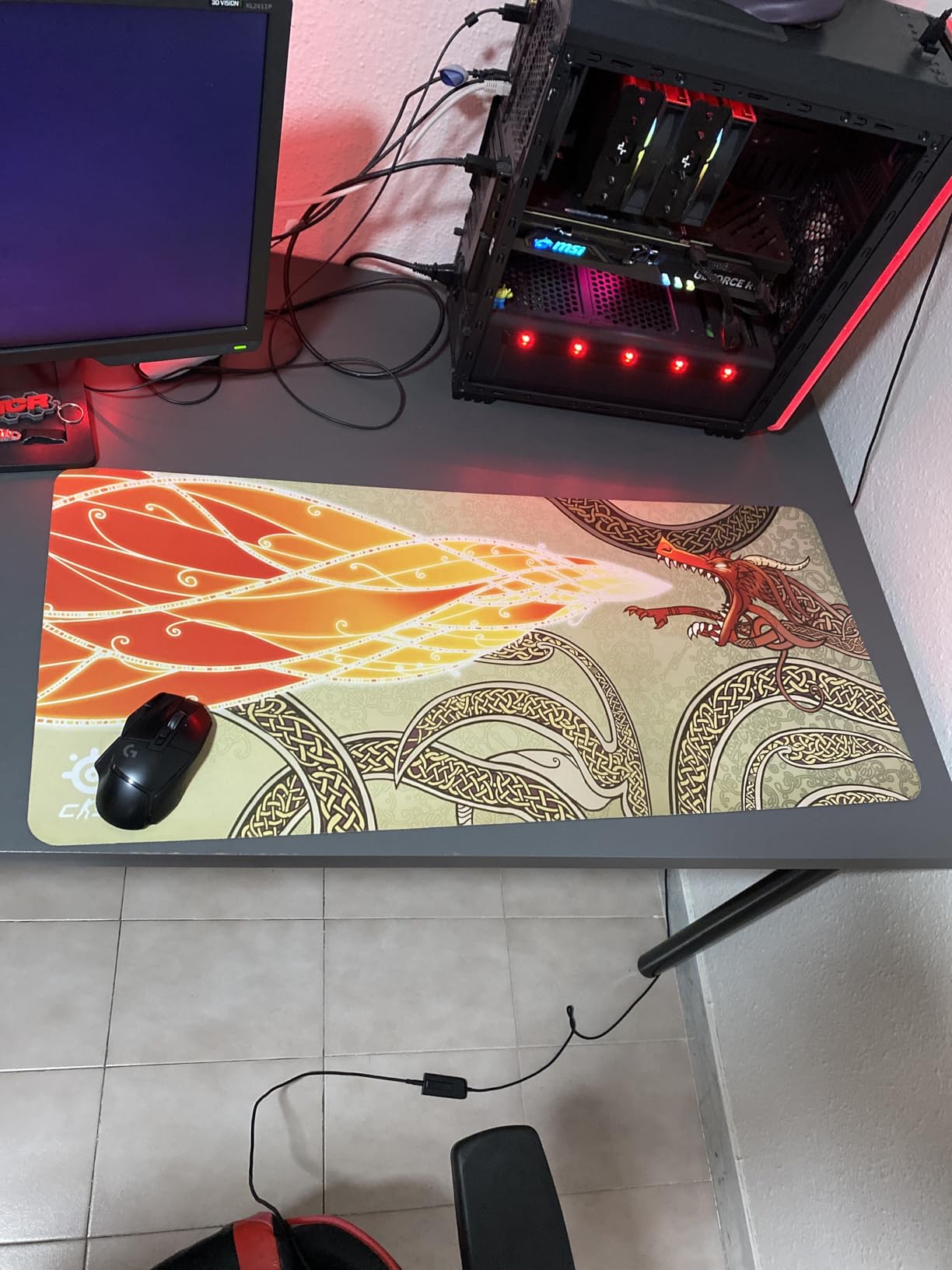 SteelSeries QcK CS2 Dragon Lore Mousepad XXL 900x400