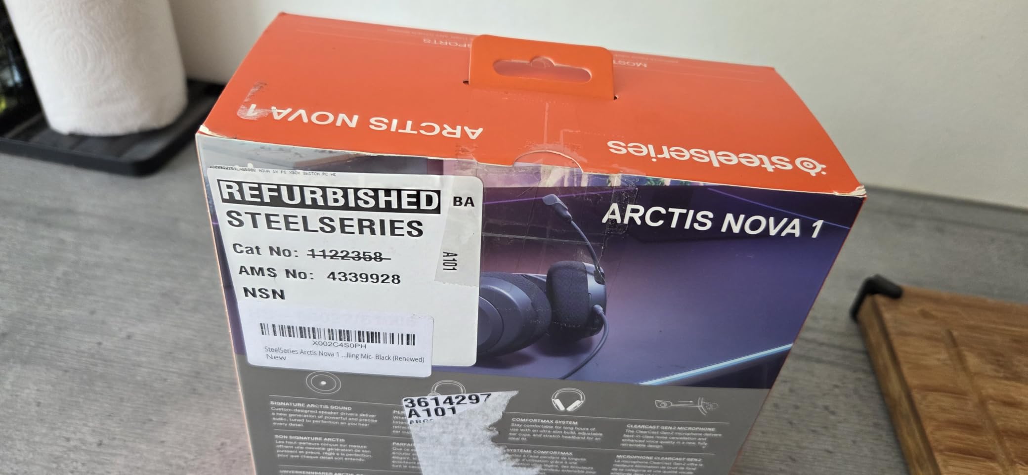 SteelSeries Arctis Nova 1 Cuffie Gaming Nere PC PS5 Xbox