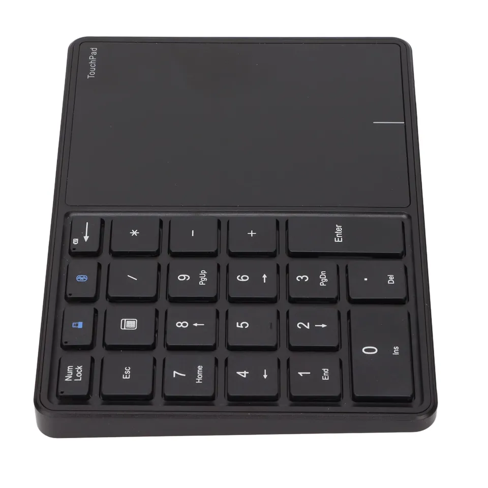 GOWENIC Tastierino Numerico Wireless 22 Tasti Touchpad Nero
