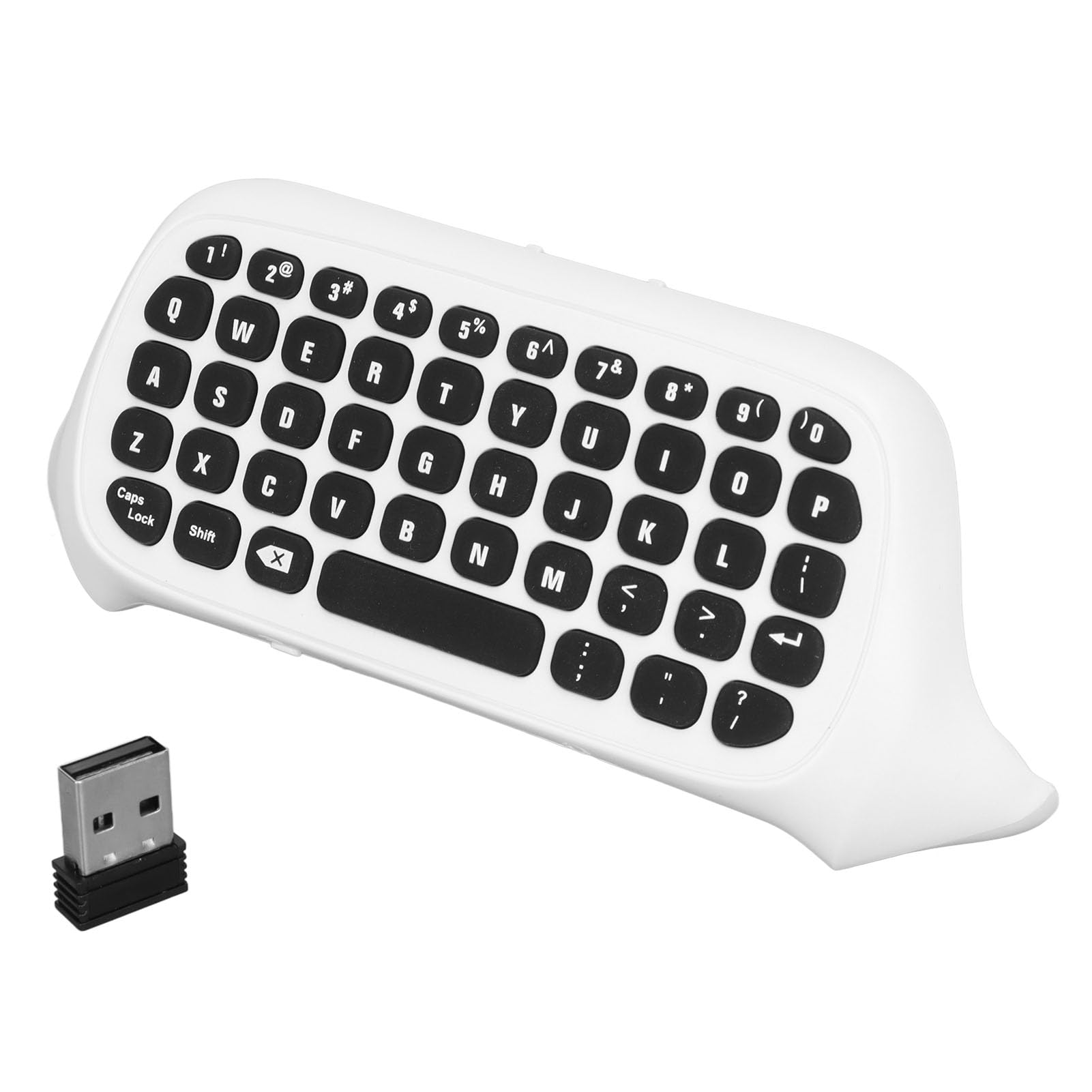 GOWENIC Tastiera Controller Xbox Series X S Chatpad Bianca 2,4G