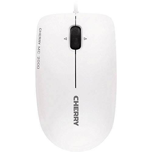 Cherry MC 2000 mouse ufficio con filo bianco-grigio 1600 dpi