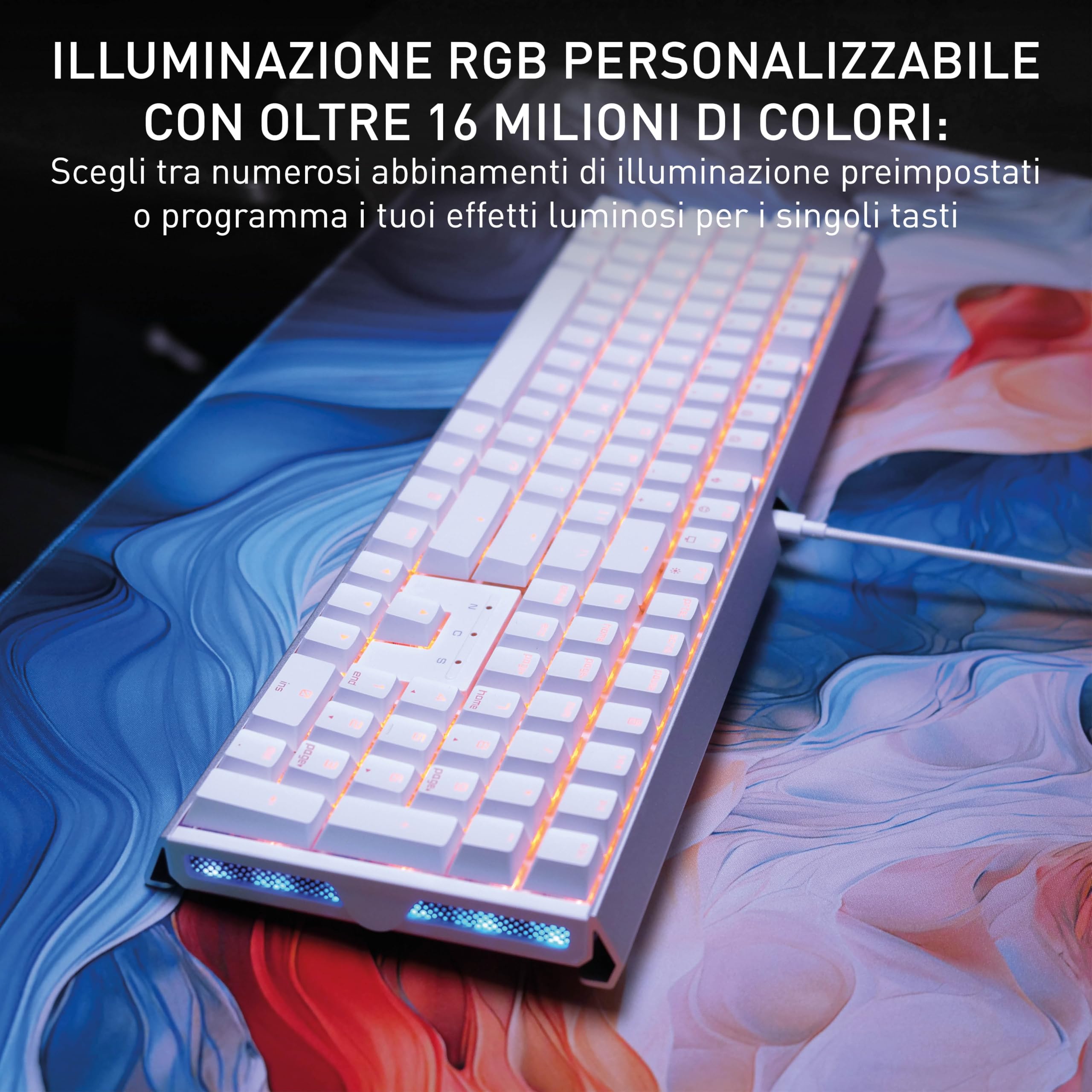 Xtrfy MX 3.1 Tastiera Meccanica Gaming Bianca MX2A Red QWERTZ