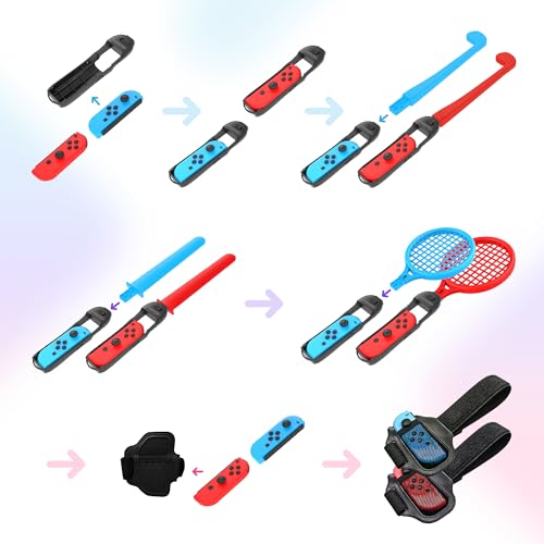 Oniverse Kit 12 in 1 Accessori Switch Sports Joy-Con