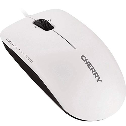Cherry MC 2000 mouse ufficio con filo bianco-grigio 1600 dpi