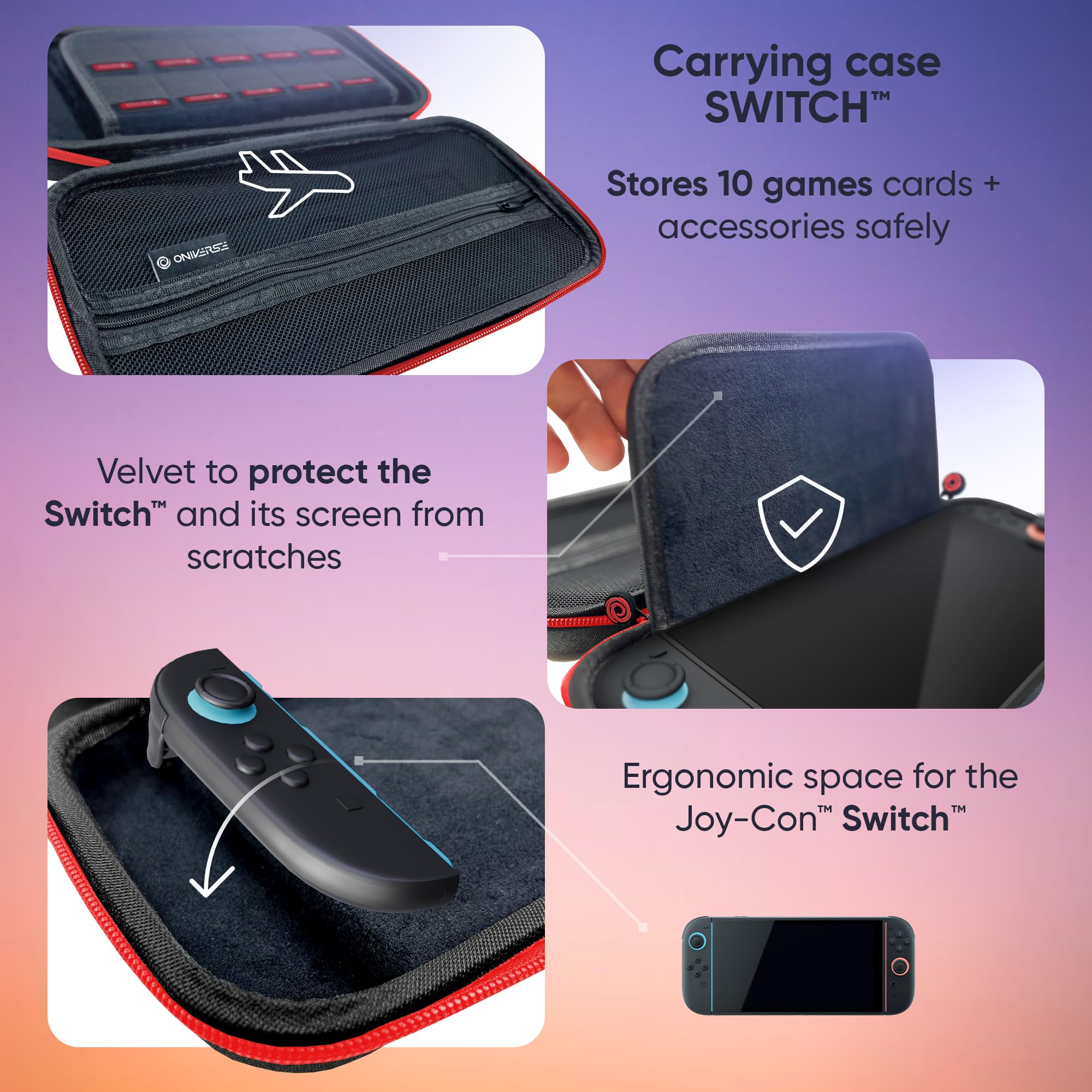 Oniverse Accessories Custodia Rigida Nintendo Switch 2 Nera Giochi