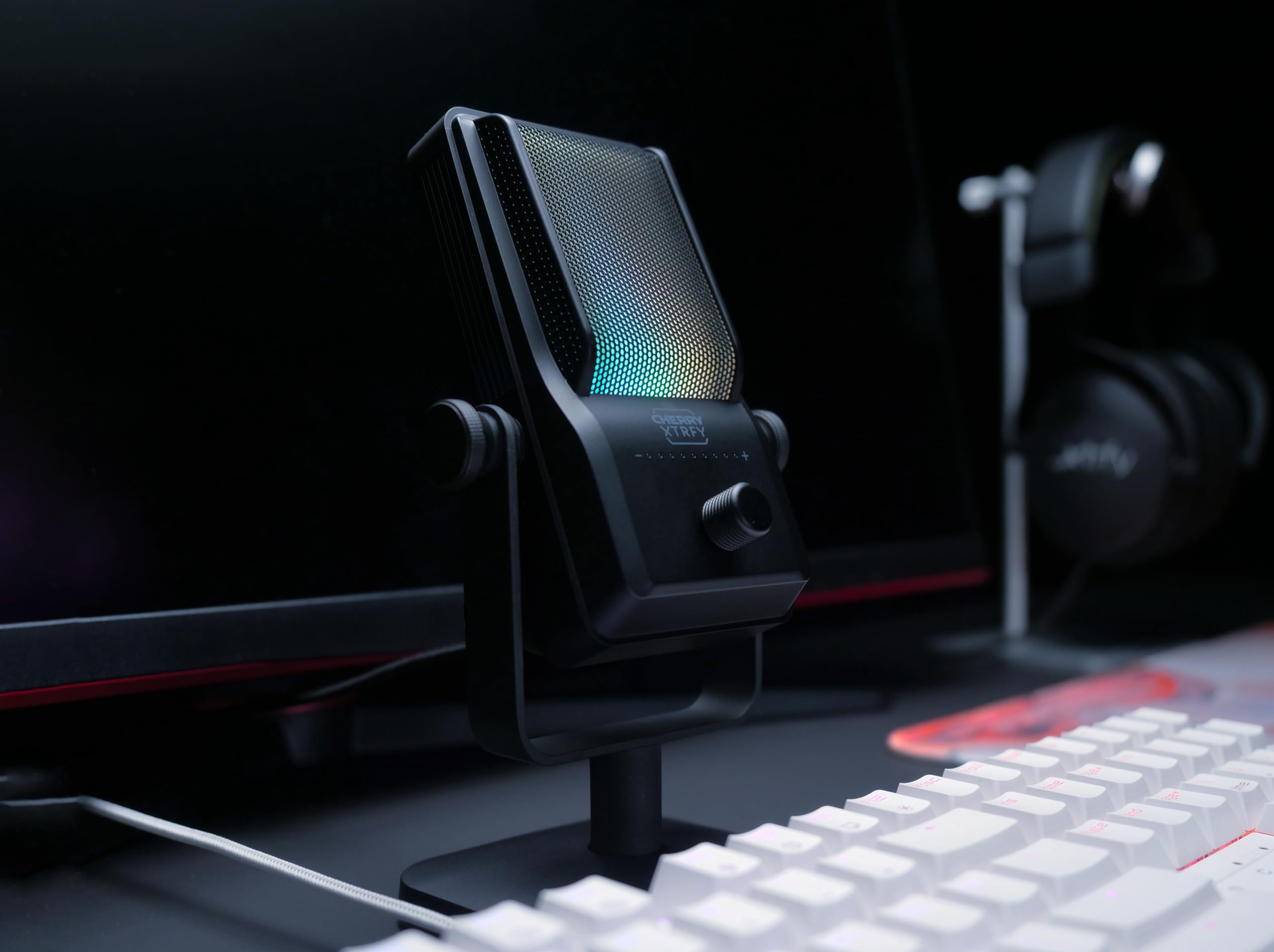 CHERRY XTRFY Ngale R Microfono USB Nero Cardioide RGB