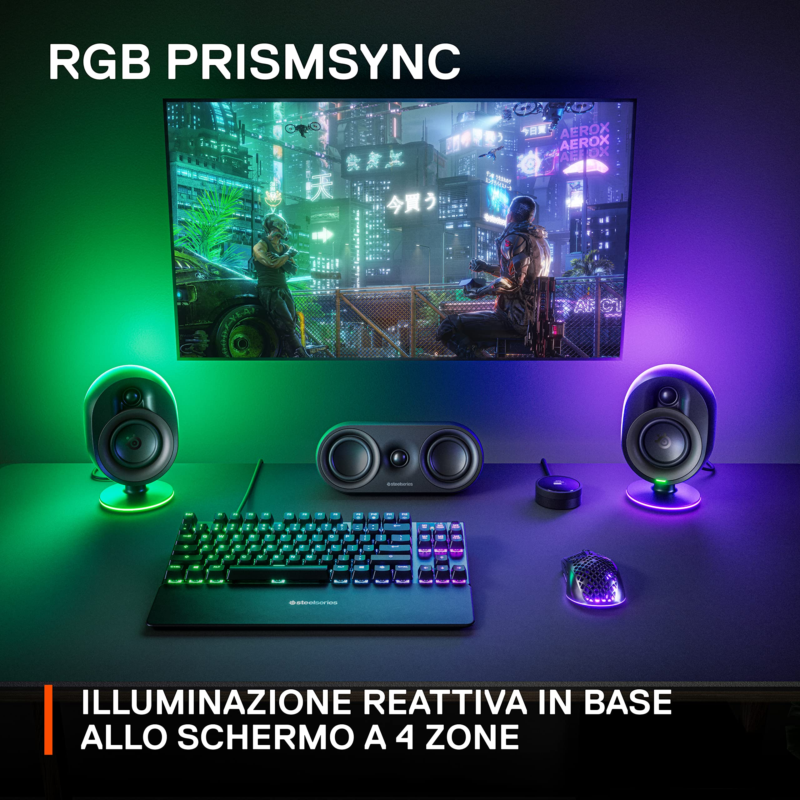 SteelSeries Arena 9 altoparlanti 5.1 RGB subwoofer USB