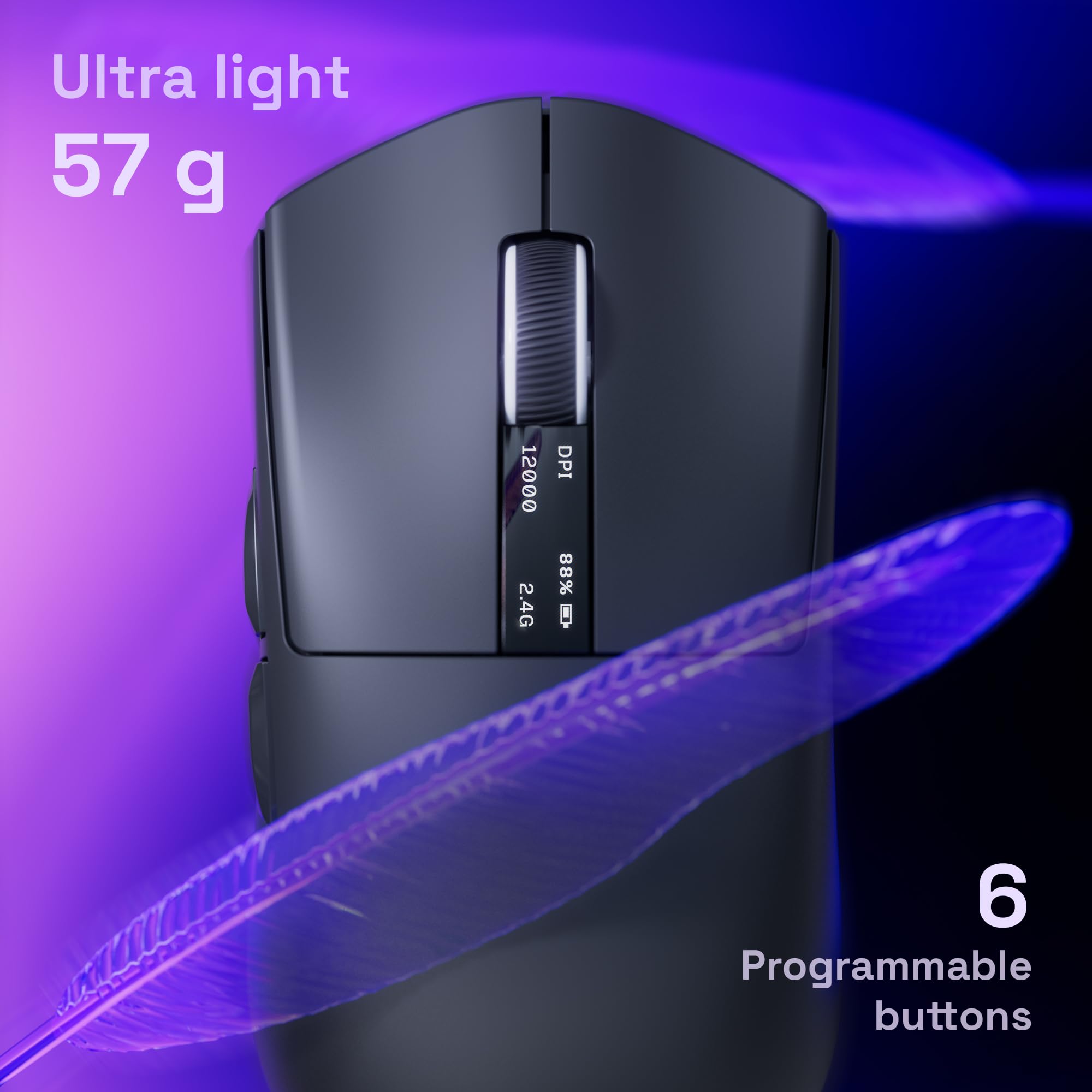 Oniverse Mouse gaming wireless 12000 DPI dock 1000 Hz