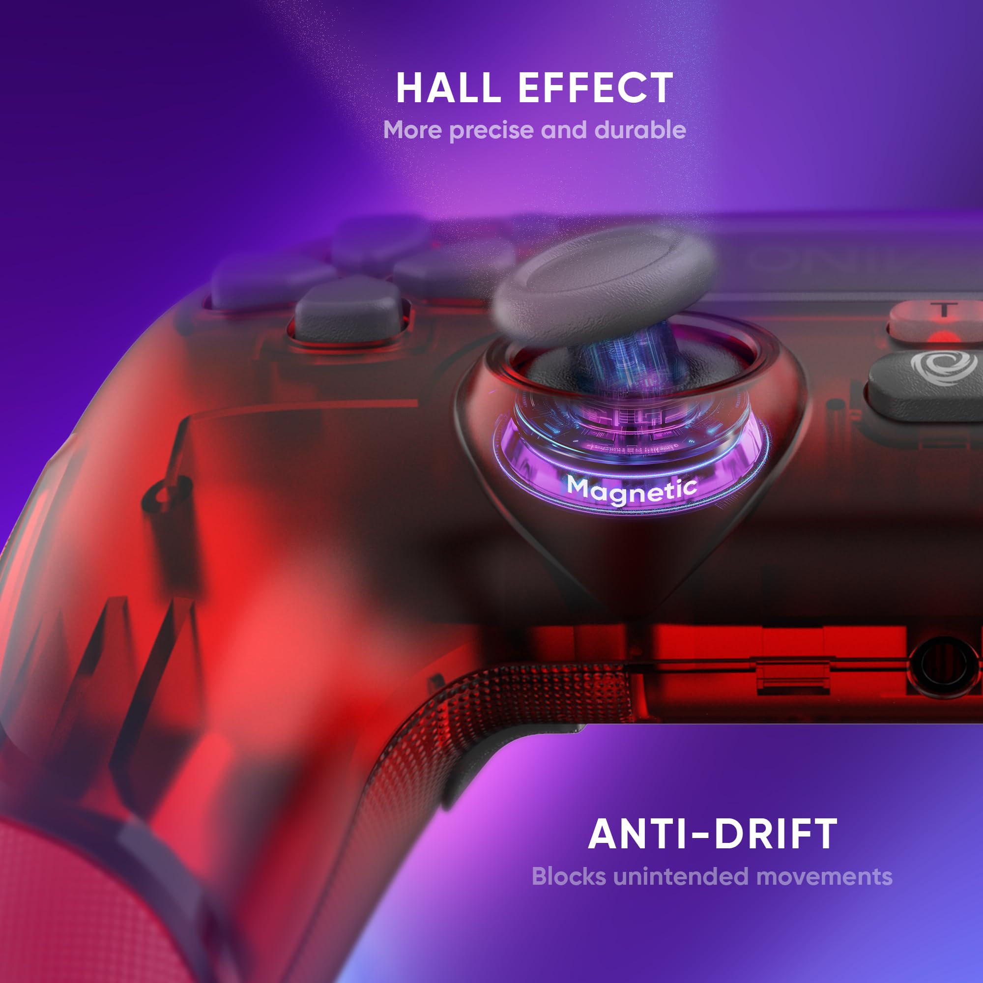 Oniverse Revolt Mars Red controller wireless PS4 Hall Effect