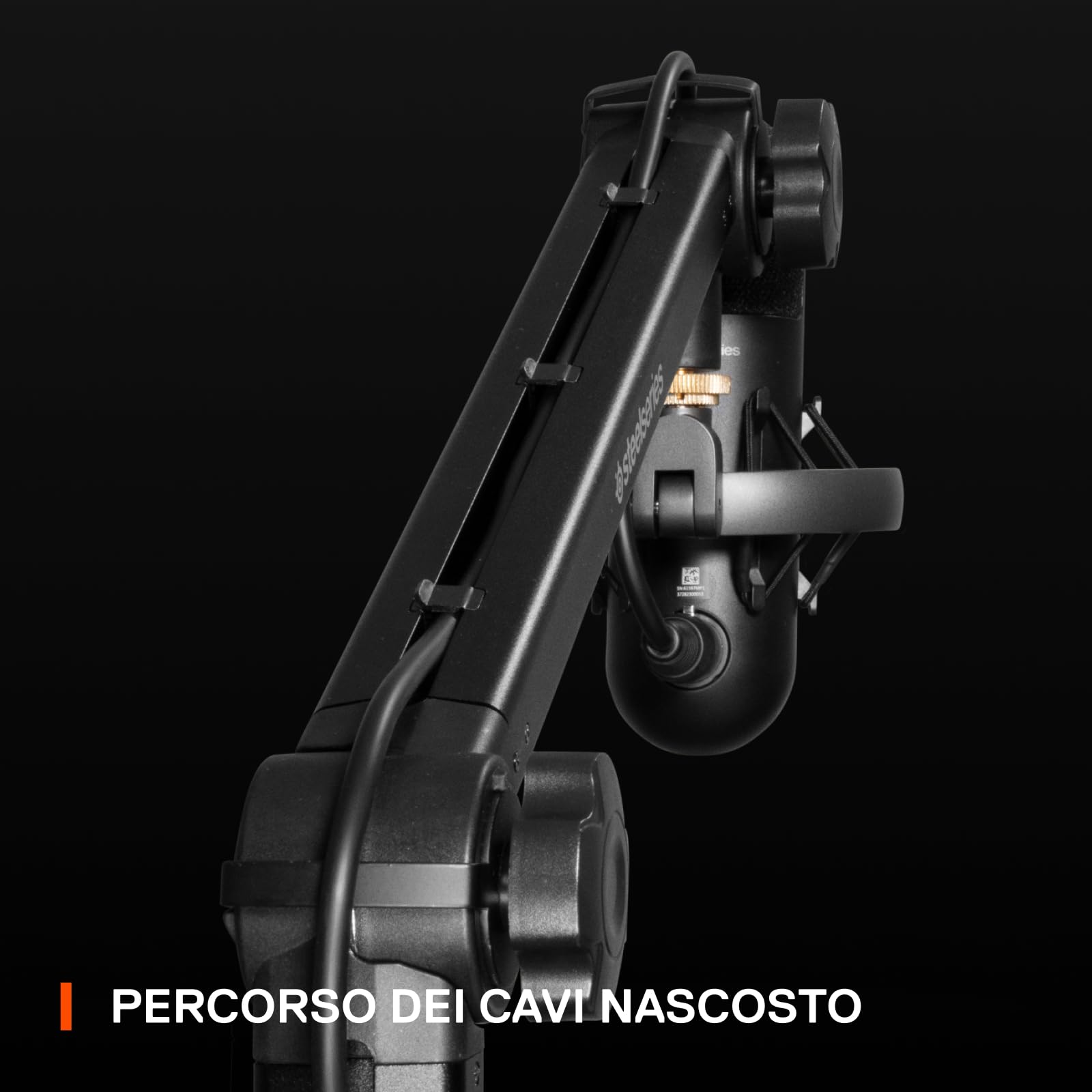 SteelSeries Alias braccio microfono pieghevole 360° morsetto