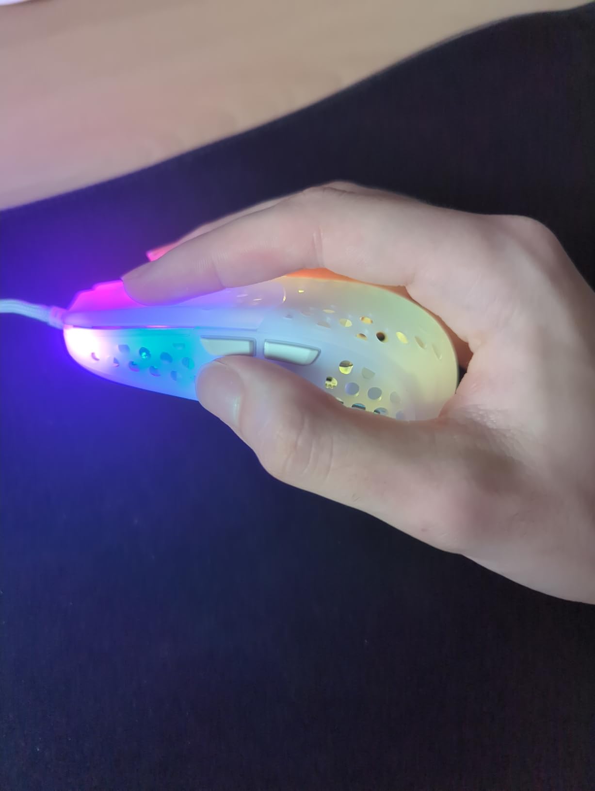 Xtrfy MZ1 Zy Rail mouse gaming con filo Pixart 3389 RGB