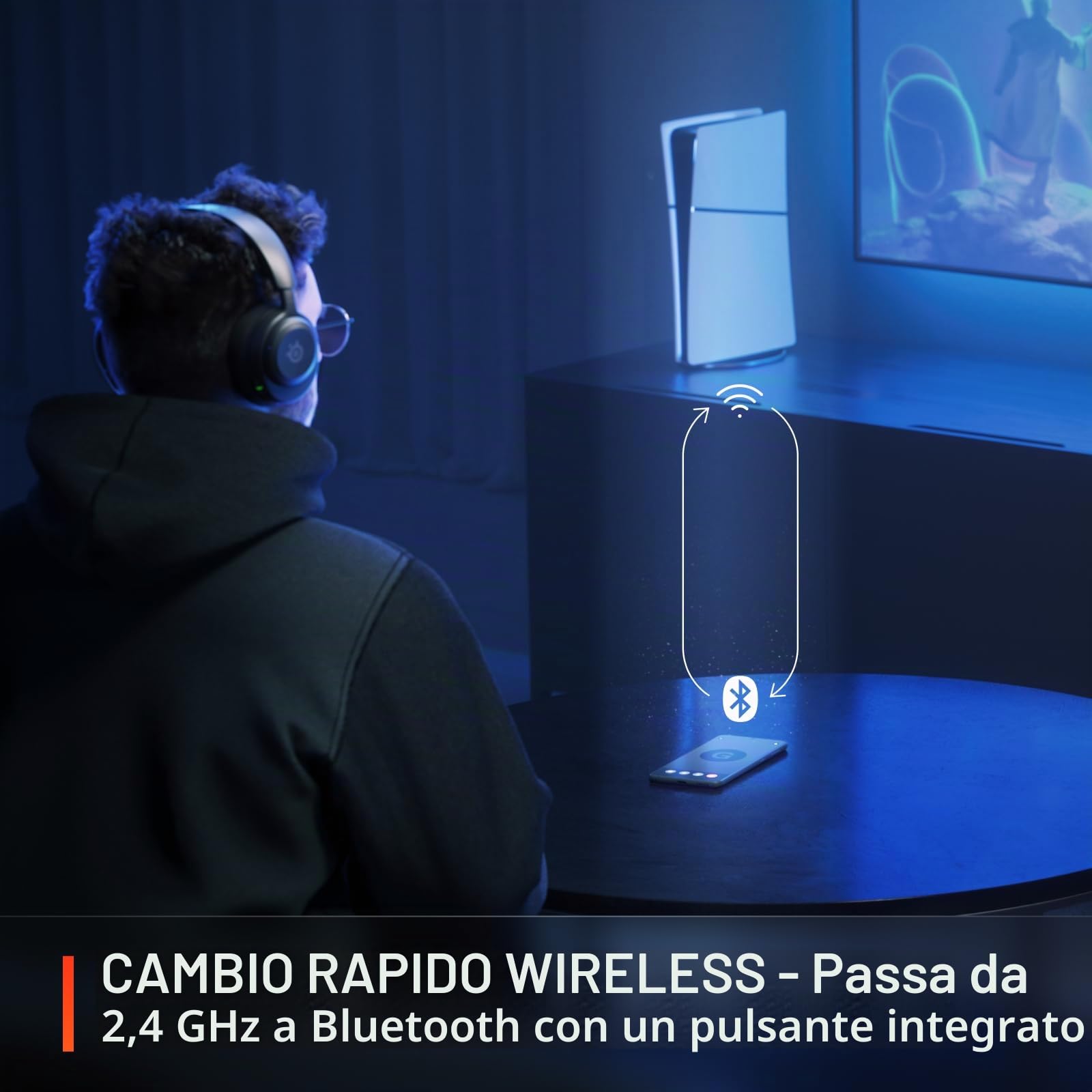 SteelSeries Arctis Nova 5 cuffie wireless 60h multipiattaforma