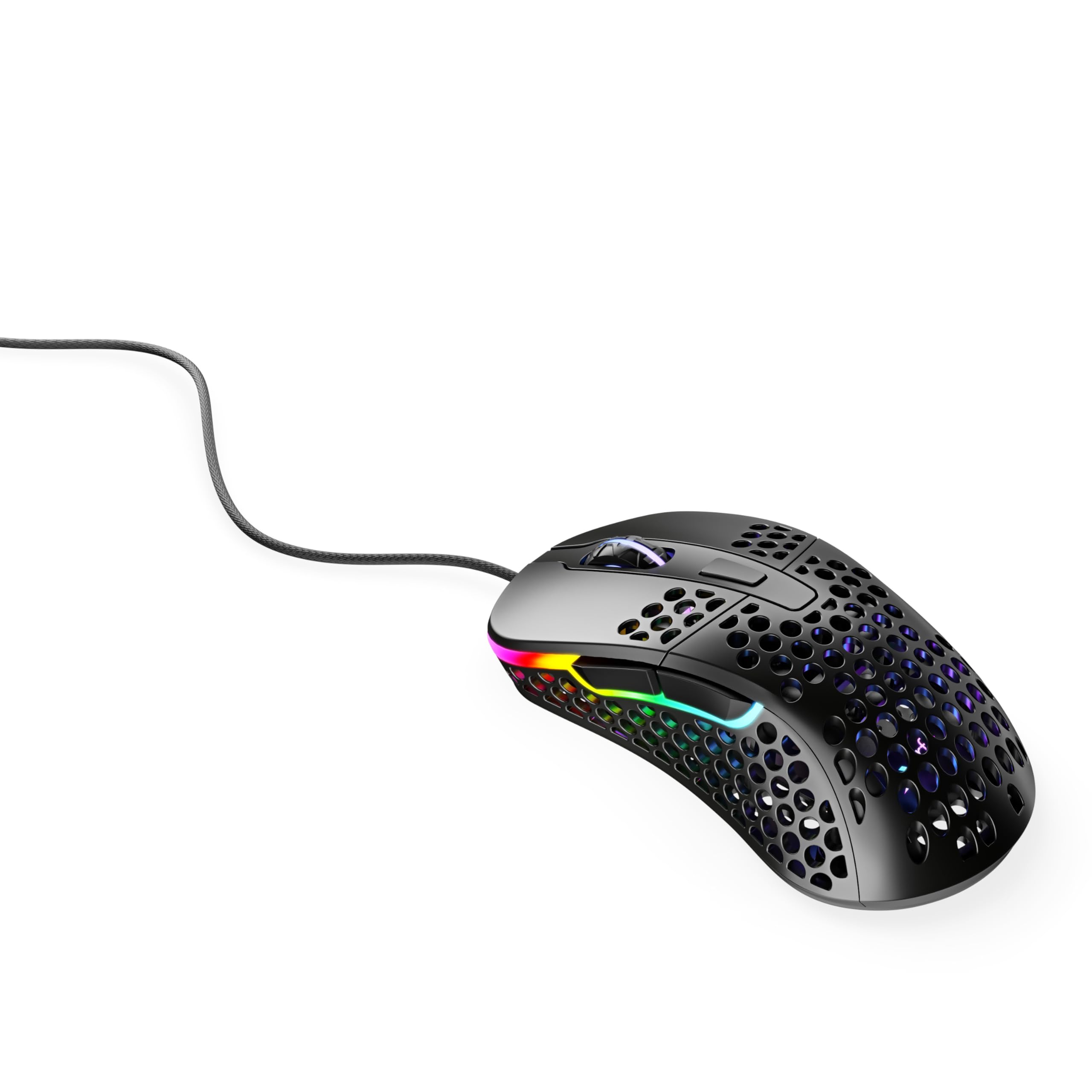 Xtrfy M4 RGB mouse gaming cablato nero ultraleggero