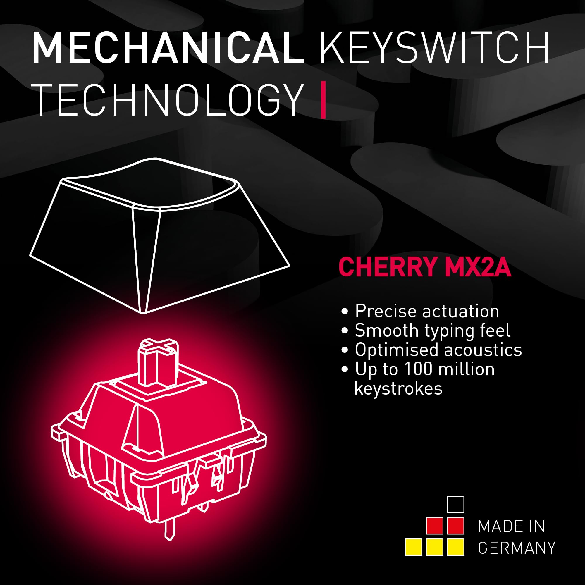 Cherry MX 8.2 TKL Tastiera Gaming Wireless Bianca MX2A Blue