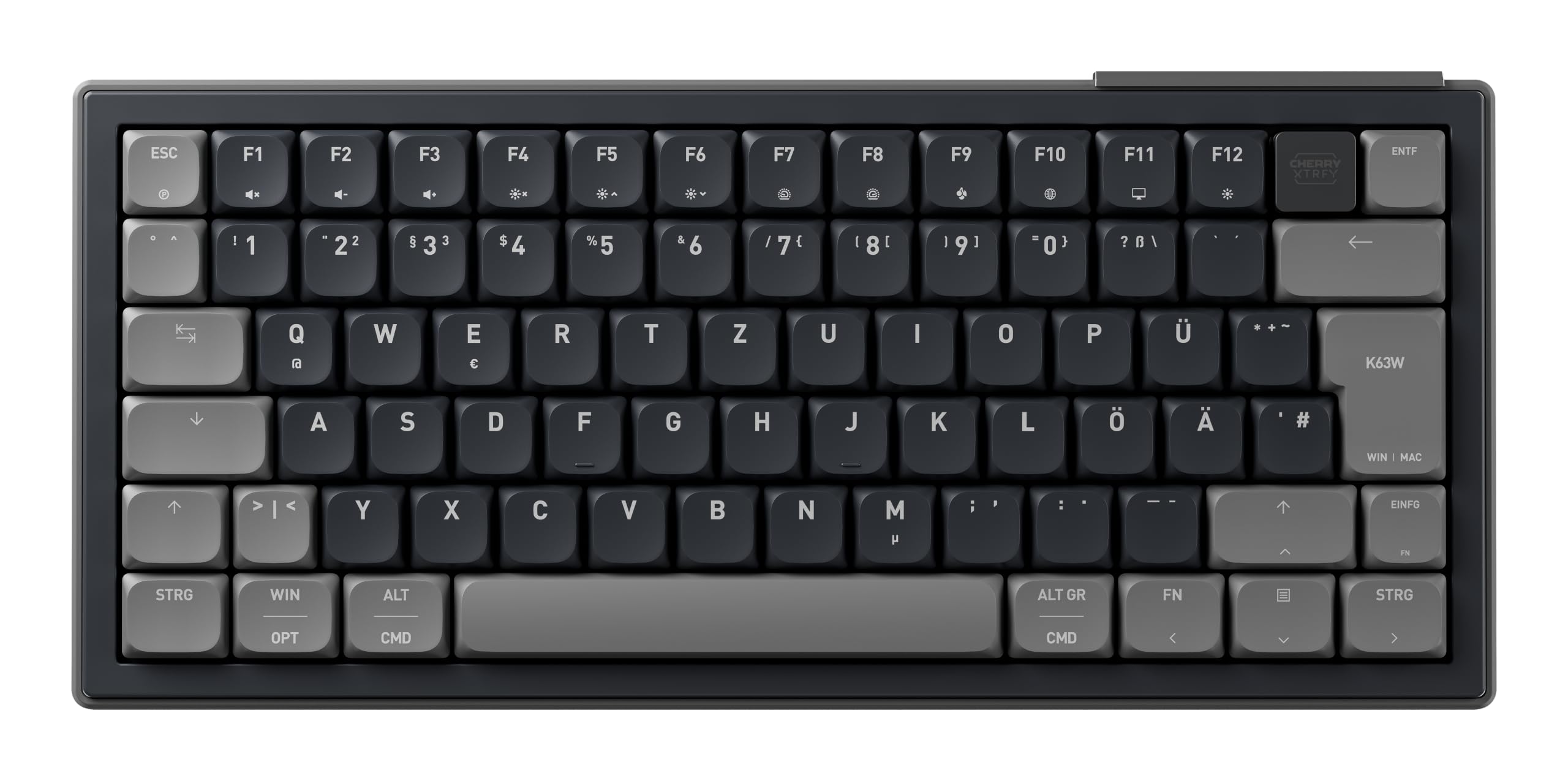 Cherry Xtrfy K63W Pro Tastiera Gaming 70% DE QWERTZ UWB