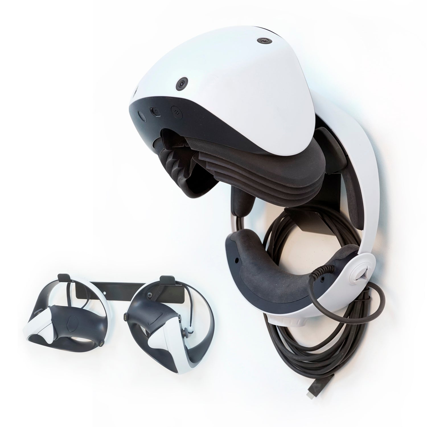 Monzlteck PS5/PS4 Mount supporto parete PSVR2 visore acciaio