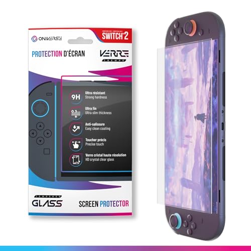 Oniverse Vetro Temperato Switch 2 Protezione Schermo 9H 0,3mm