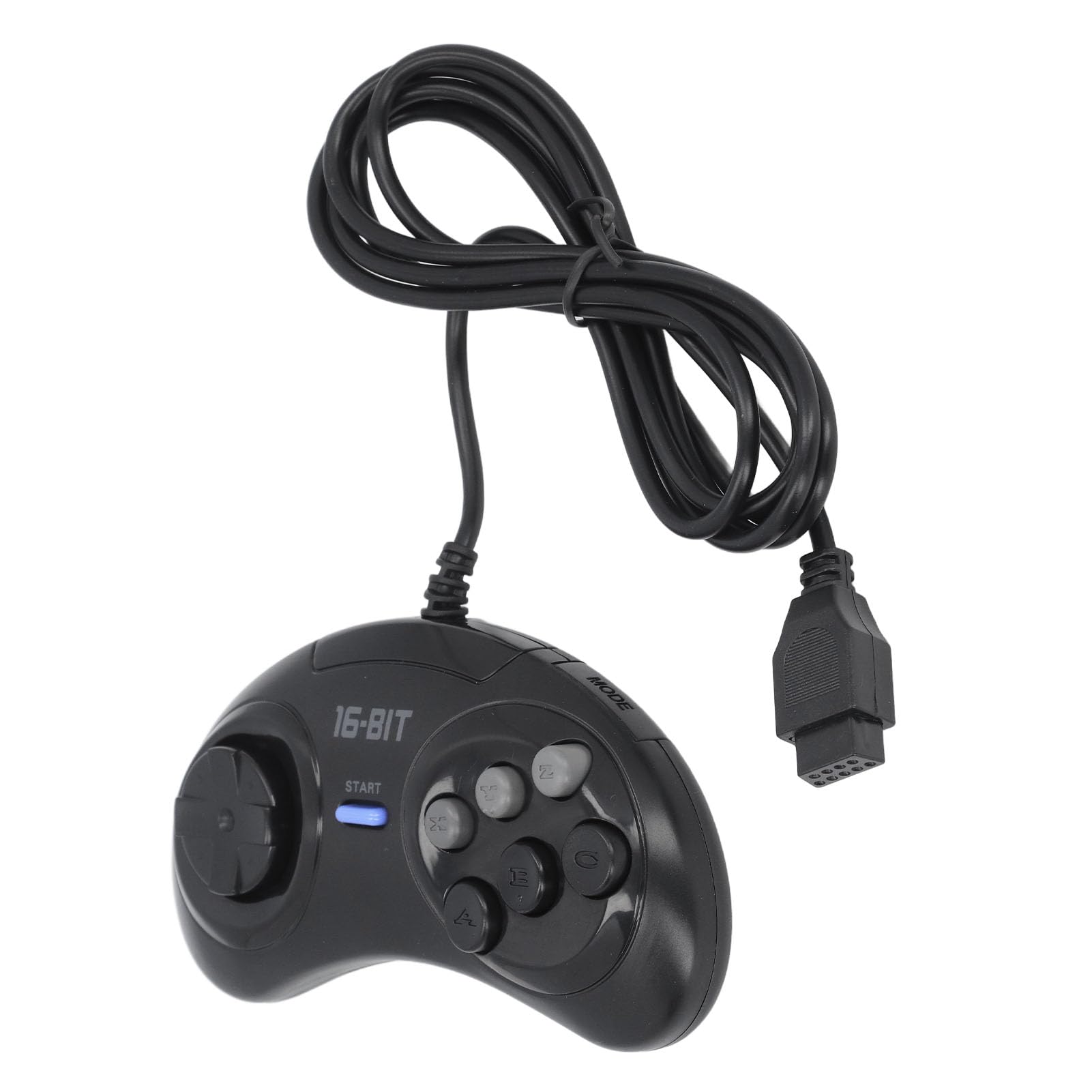 GOWENIC Controller Cablato 16 Bit Sega Genesis 9 Pin Nero