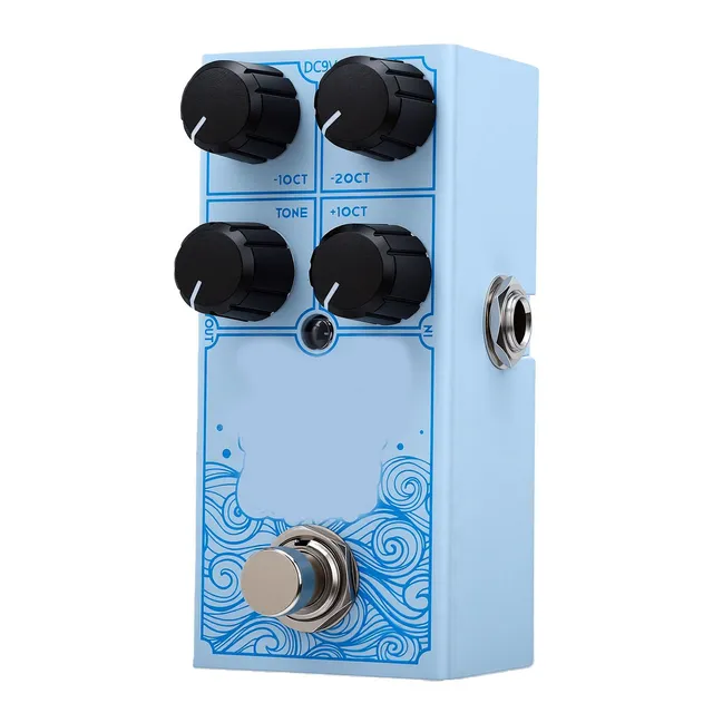 Gowenic Pedale Ottava chitarra stompbox alluminio compatto