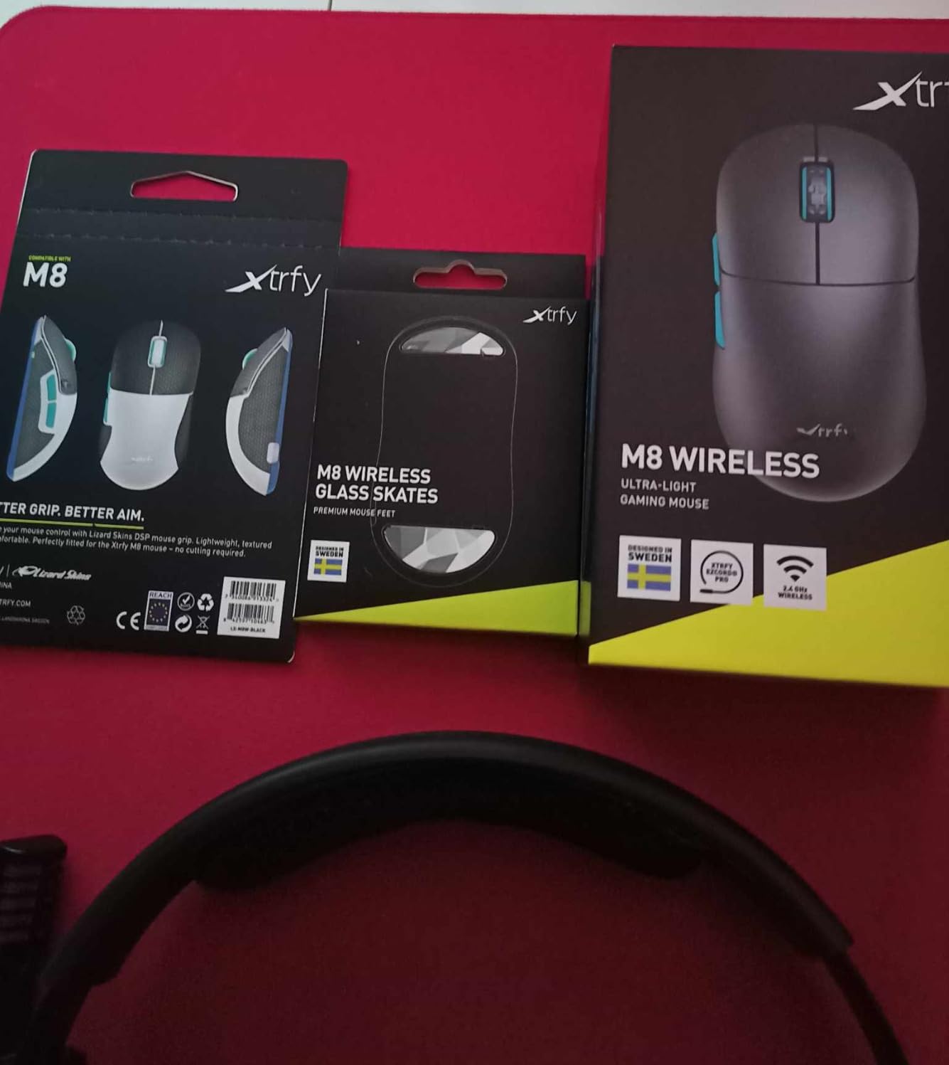 Xtrfy M8 Wireless mouse gaming nero 55 g ricaricabile