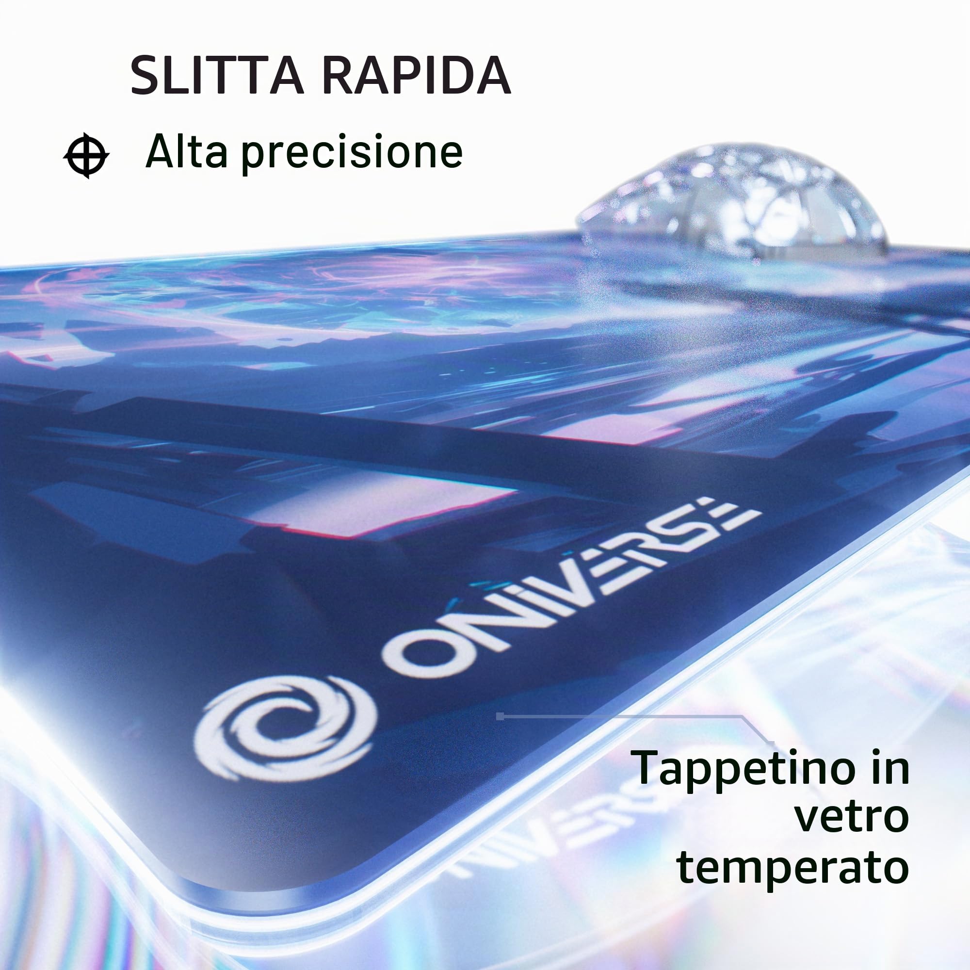 Oniverse Gatekeeper mousepad vetro 35x25 antiscivolo