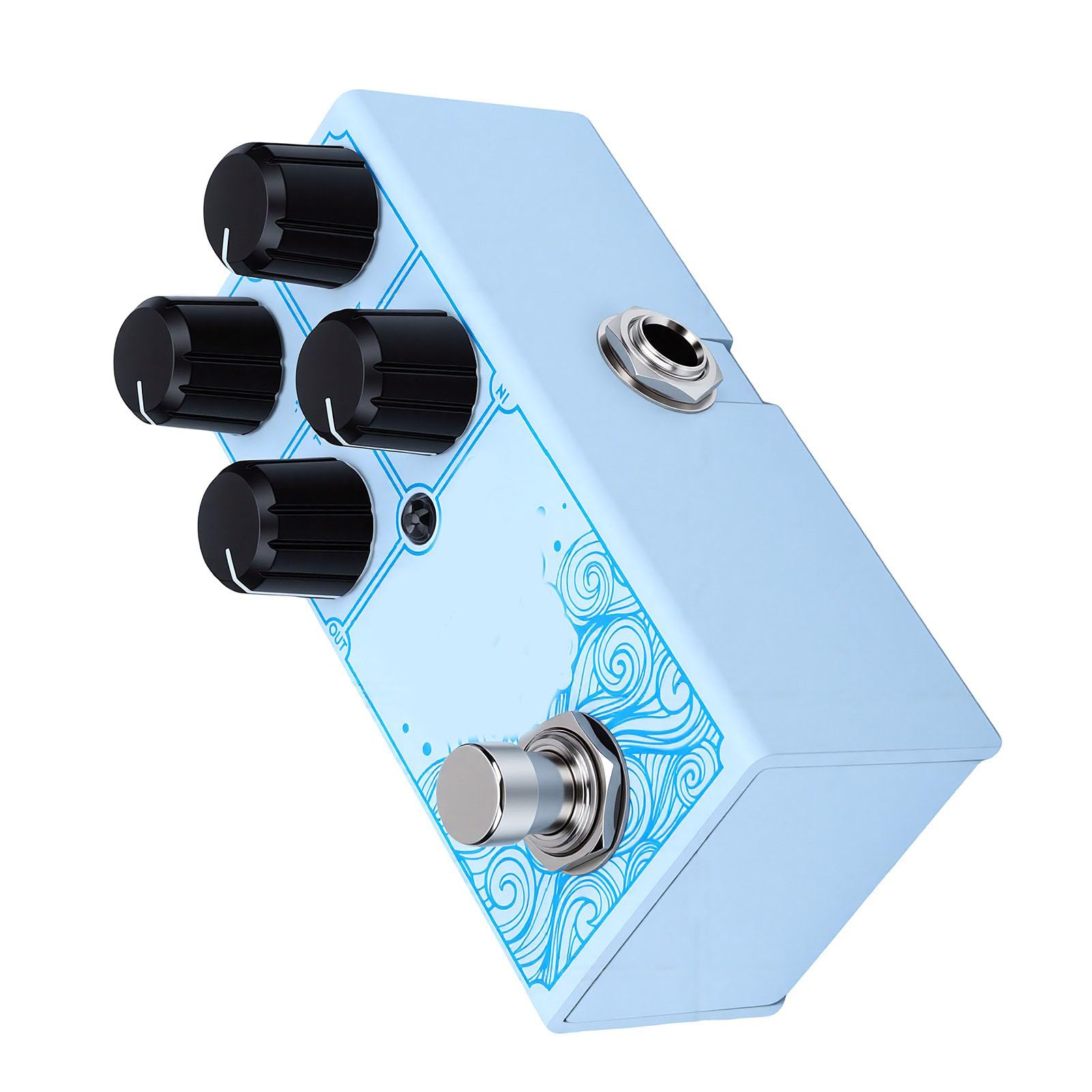 Gowenic Pedale Ottava chitarra stompbox alluminio compatto