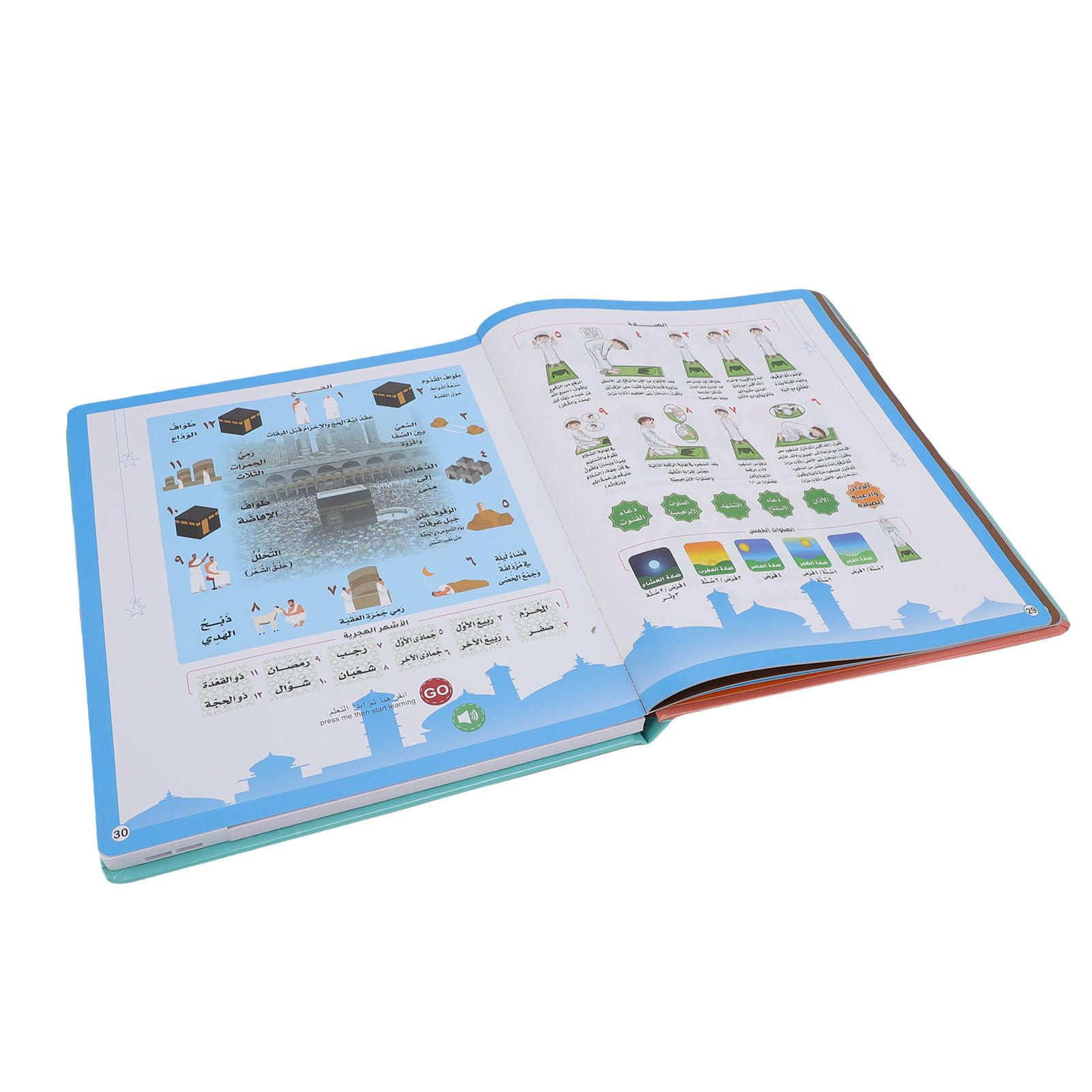 Gowenic Libro Sonoro Bilingue arabo inglese educativo ricaricabile