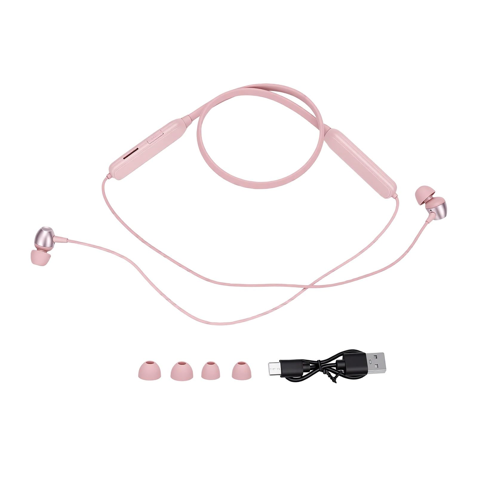 GOWENIC cuffie neckband wireless rosa magnetiche sport