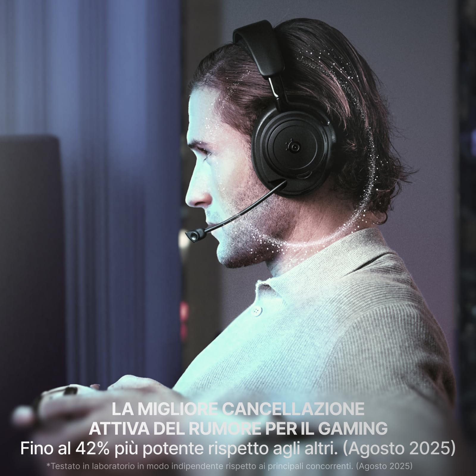 SteelSeries Arctis Nova Elite cuffie wireless salvia oro Hi-Res